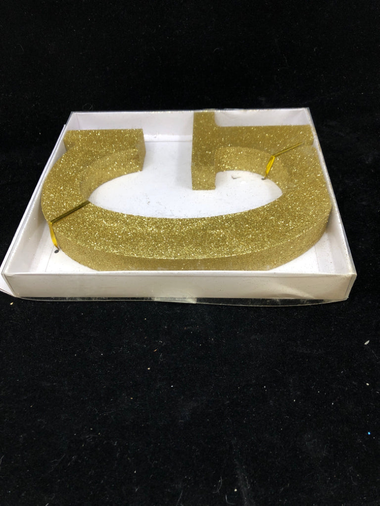 NIB GOLD GLITTER "G".