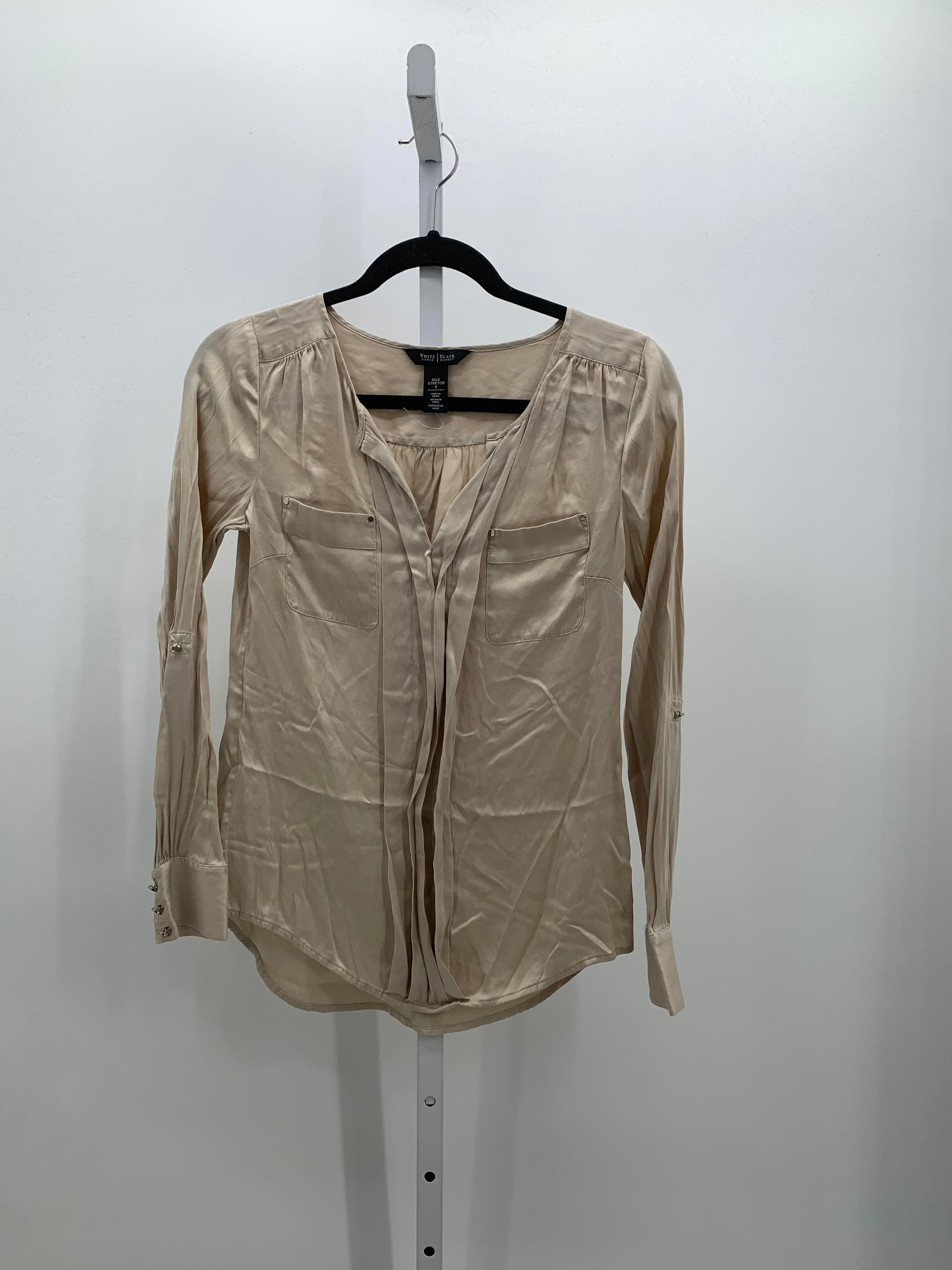 White House Black Size 0 Misses Long Sleeve Shirt