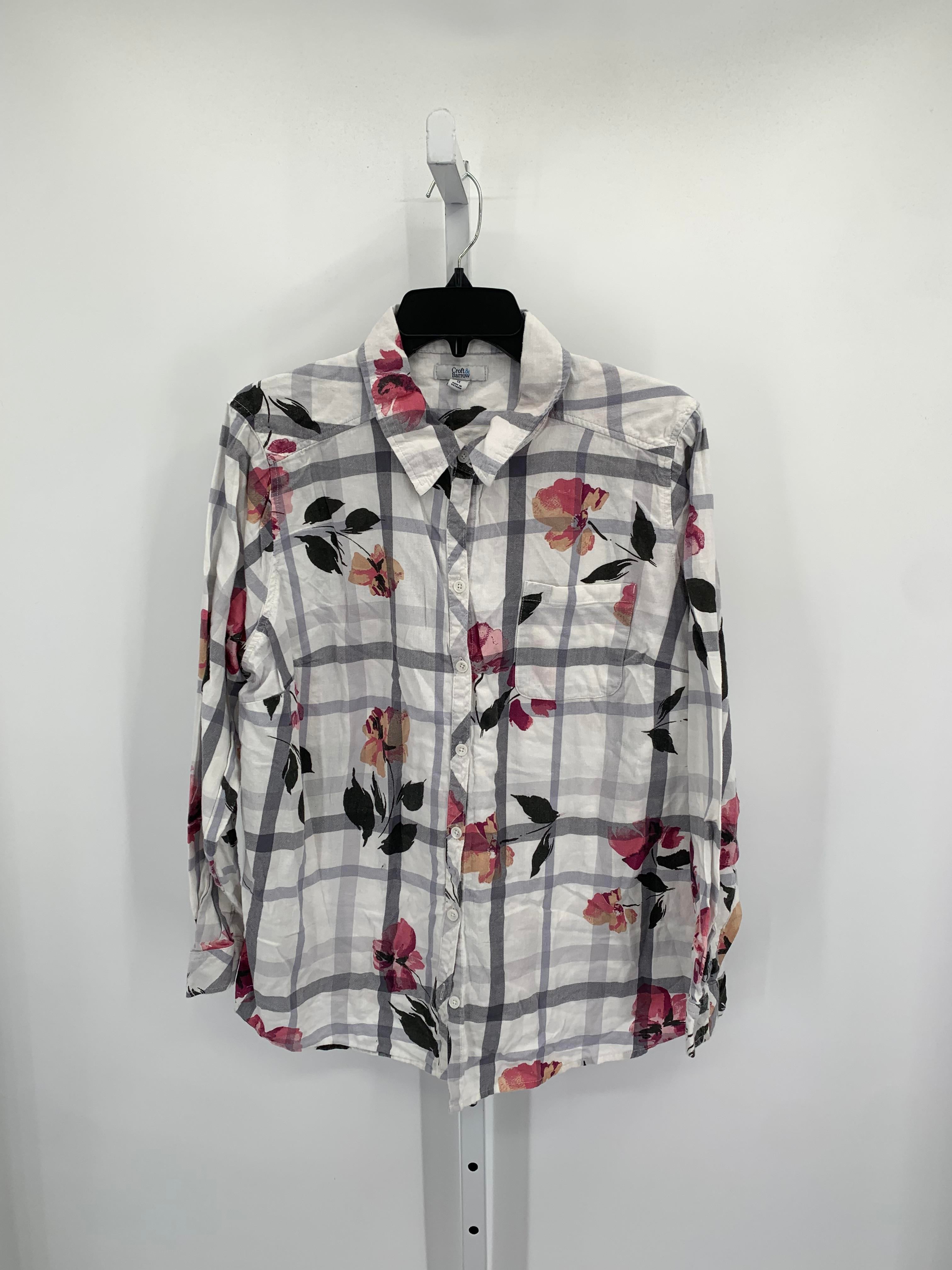 Croft & Barrow Size 1X Womens Long Sleeve Shirt