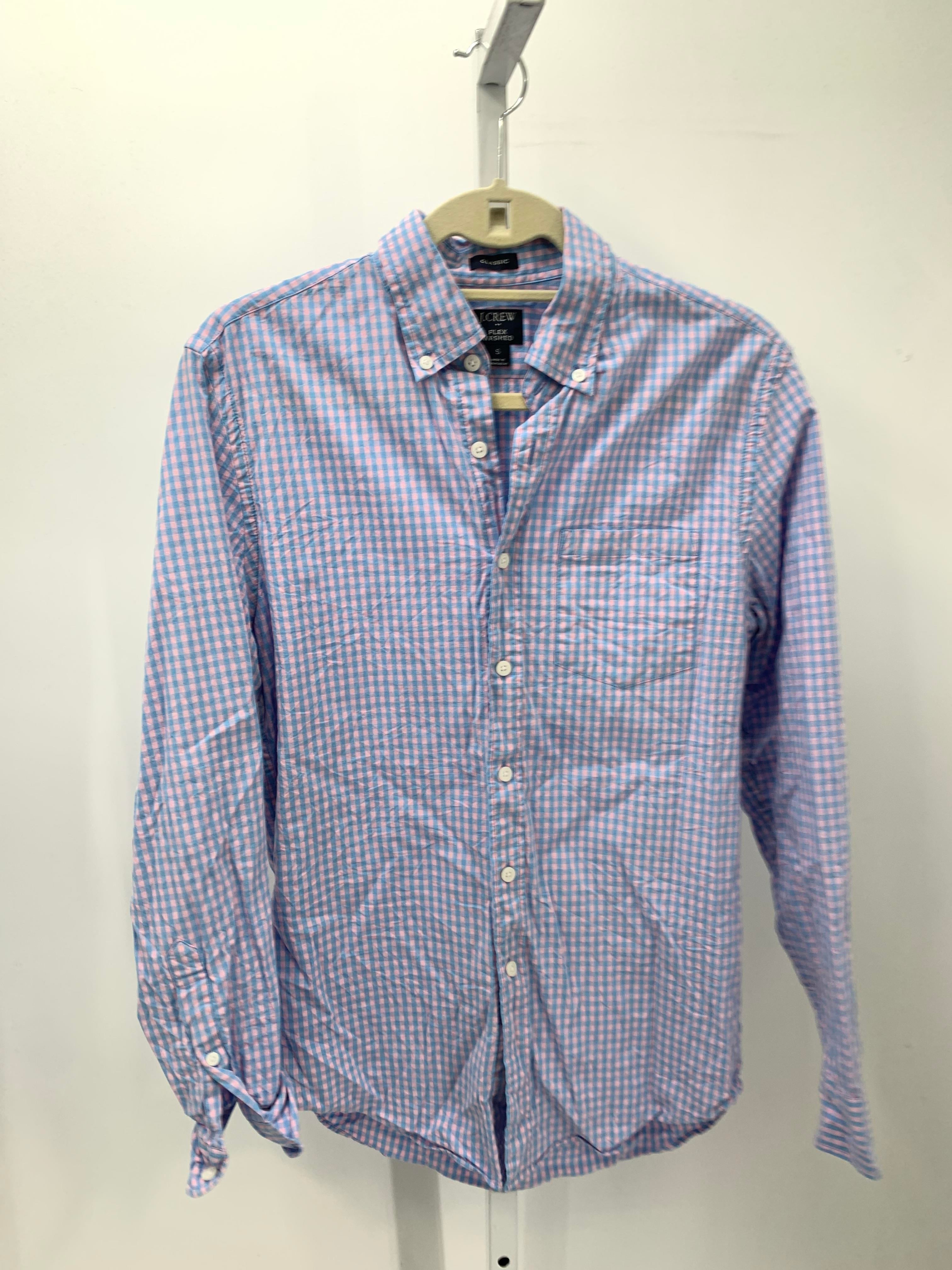 PINK PLAID BTN DOWN
