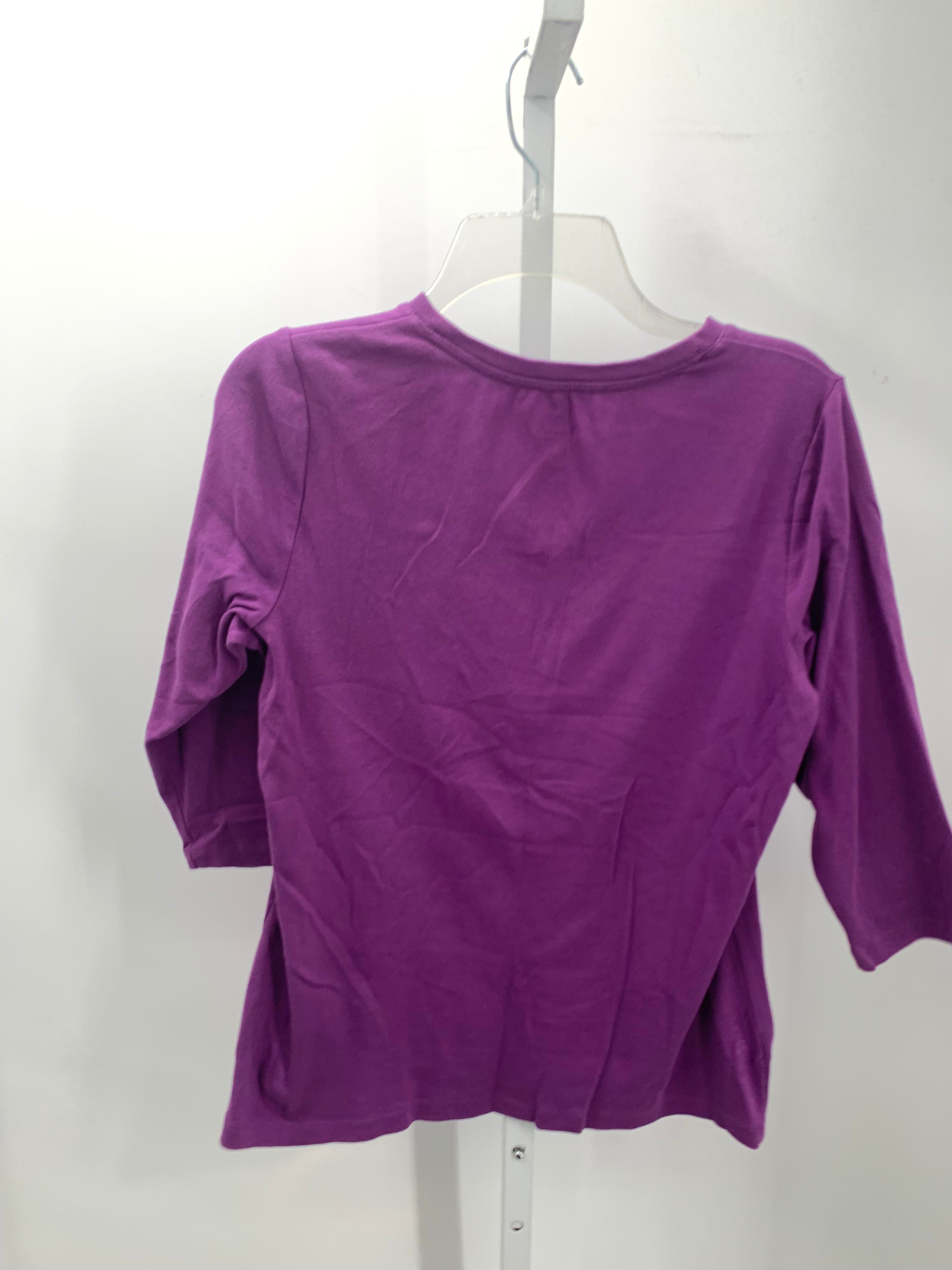 St. Johns Bay Size Medium Misses 3/4 Sleeve Shirt