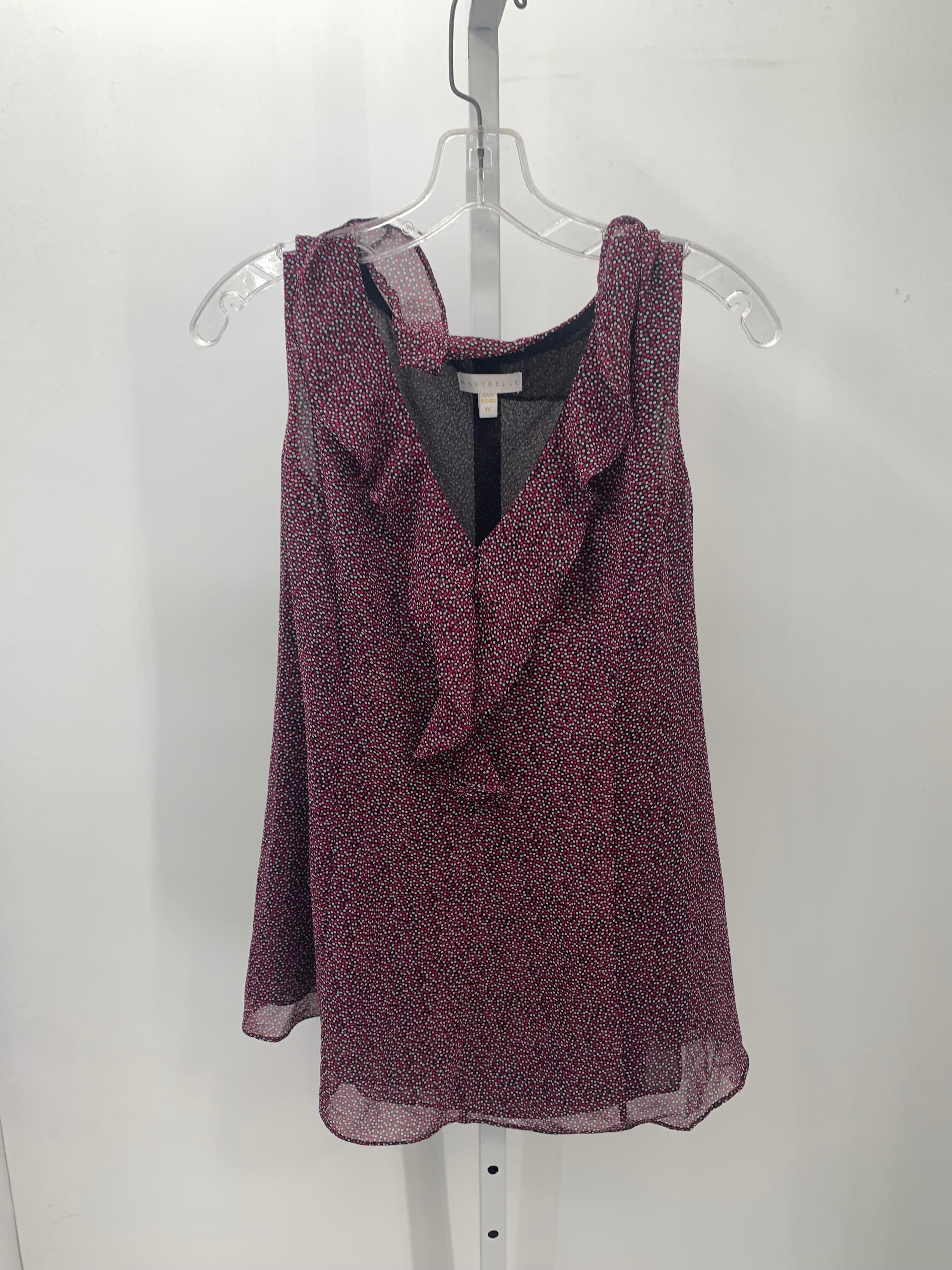 Size 1X Womens Sleeveless Shirt