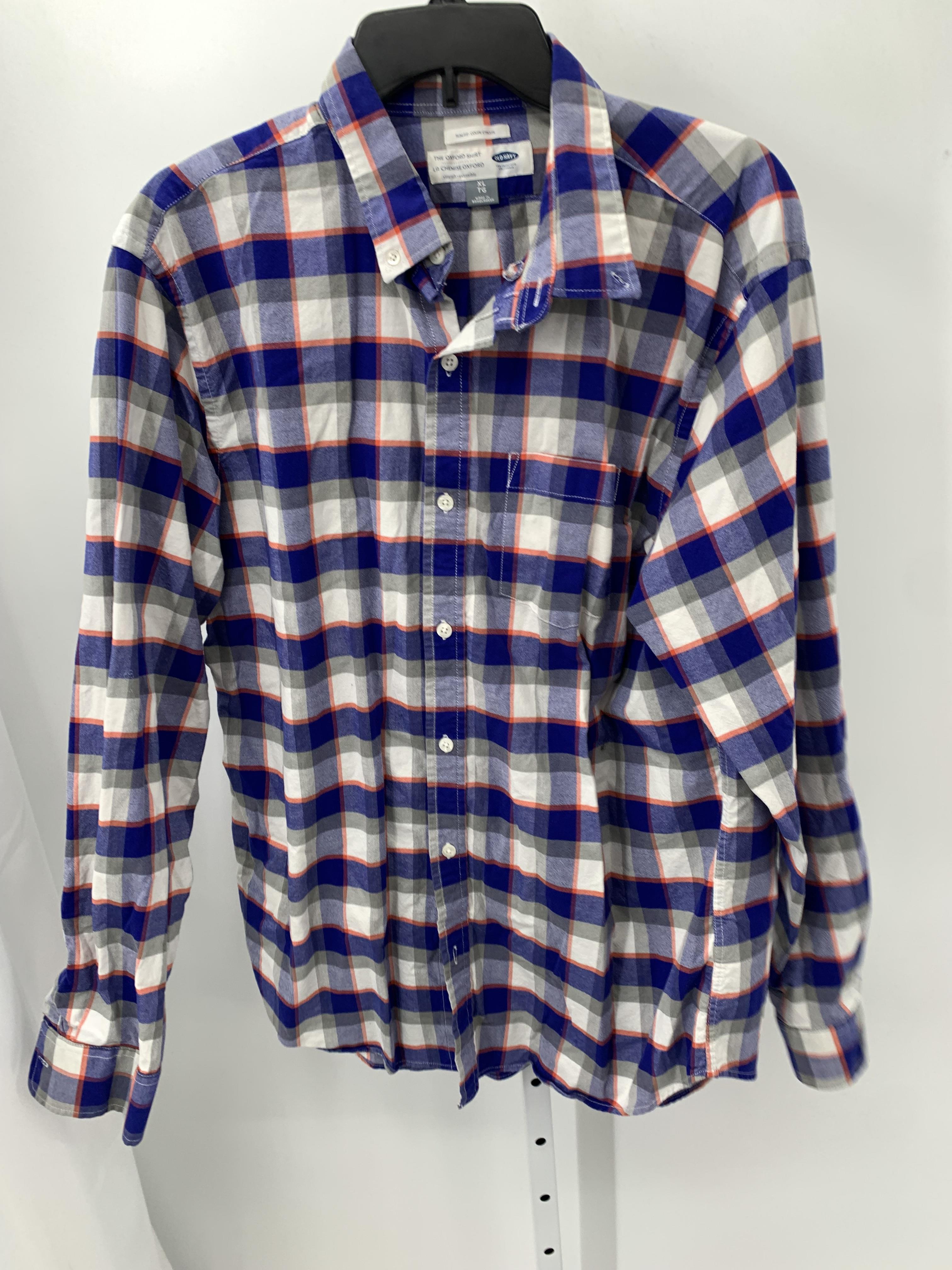 RED GREY PLAID BTN DOWN