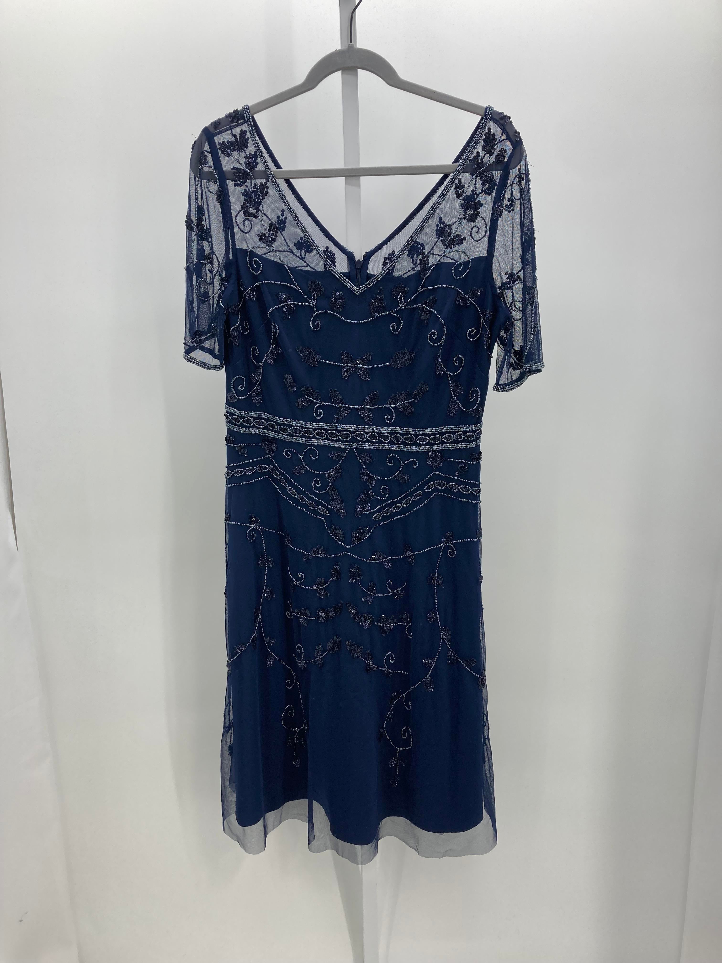 Papell Size 12 Misses Short Sleeve Dress