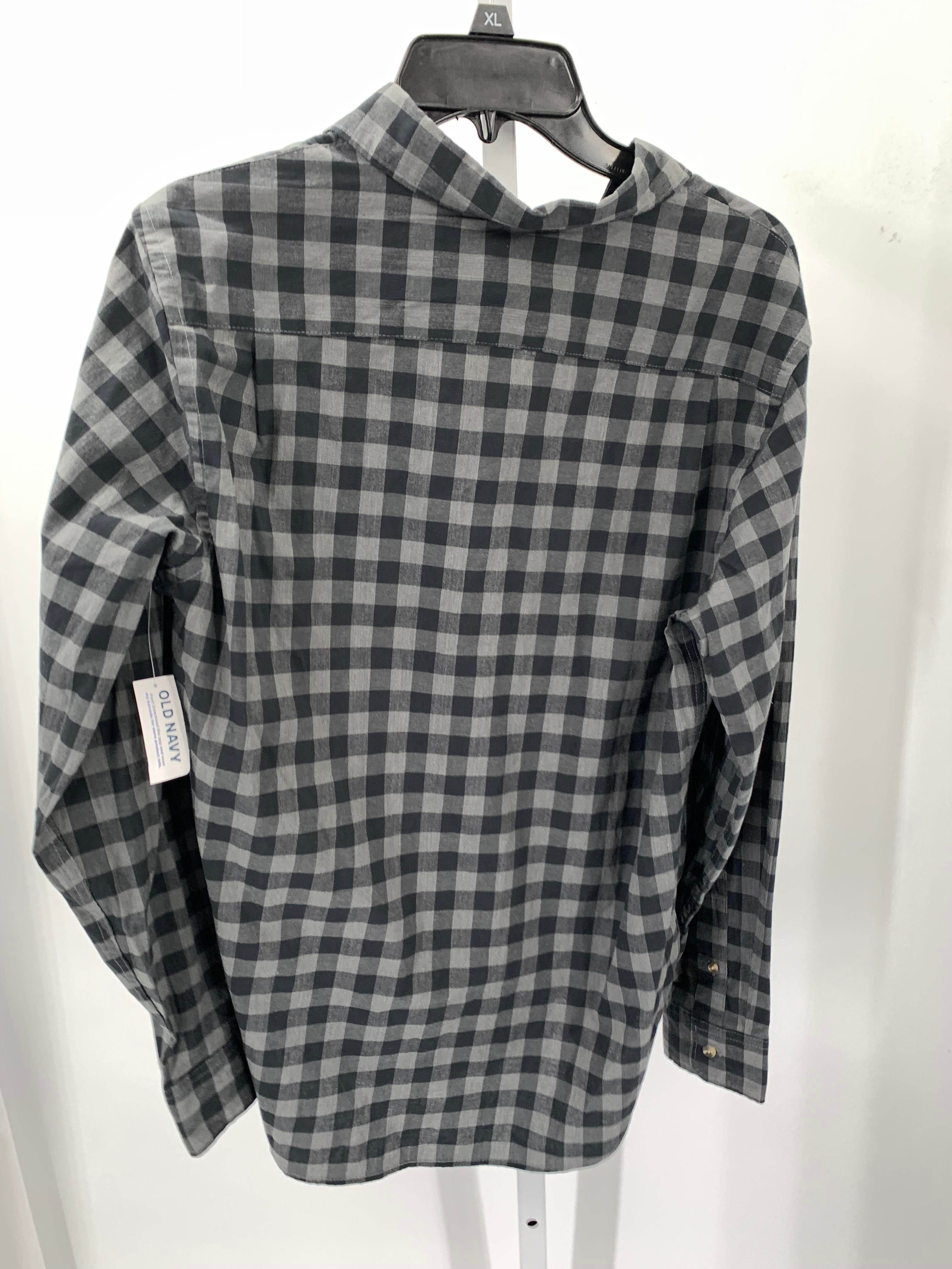 NEW GREY PLAID BTN DOWN