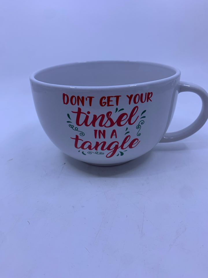 DON'T GET YOU TINSEL LARGE MUG.