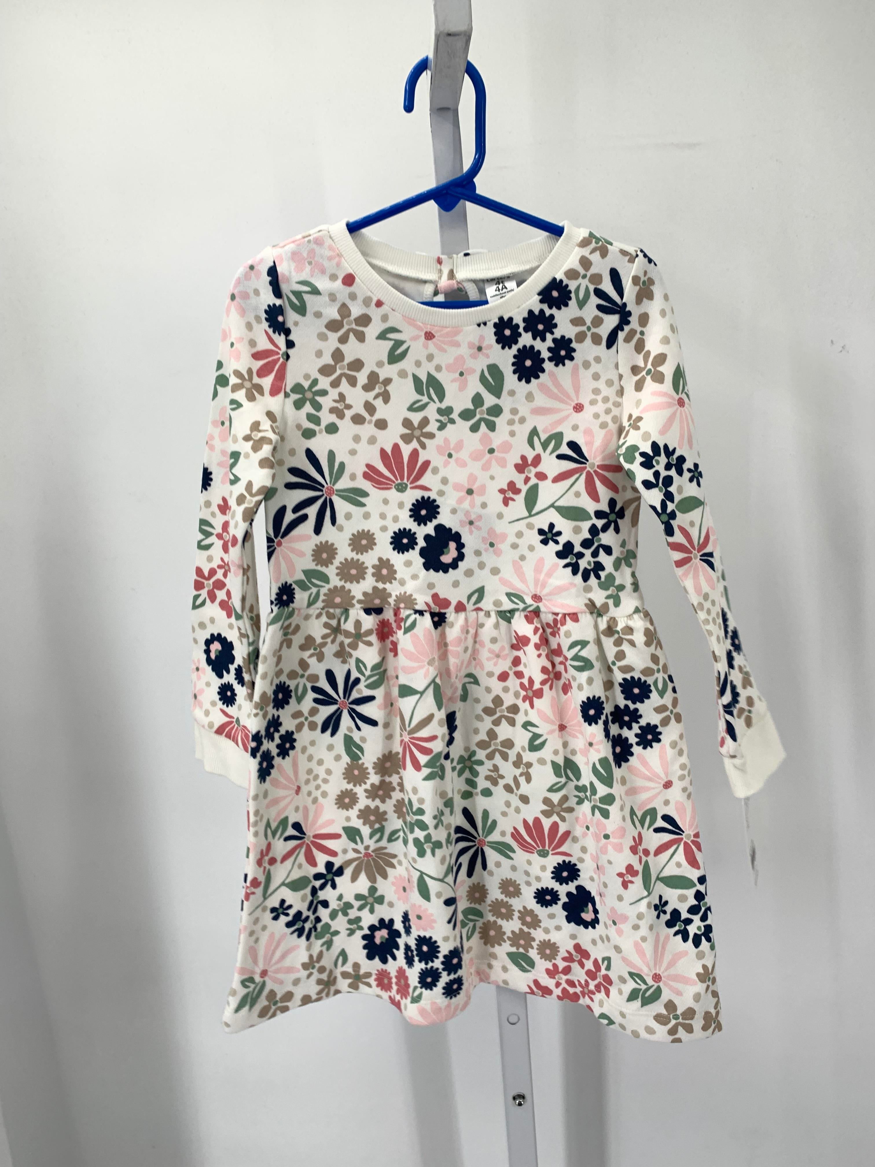 Carters Size 4T Girls Long Sleeve Dress