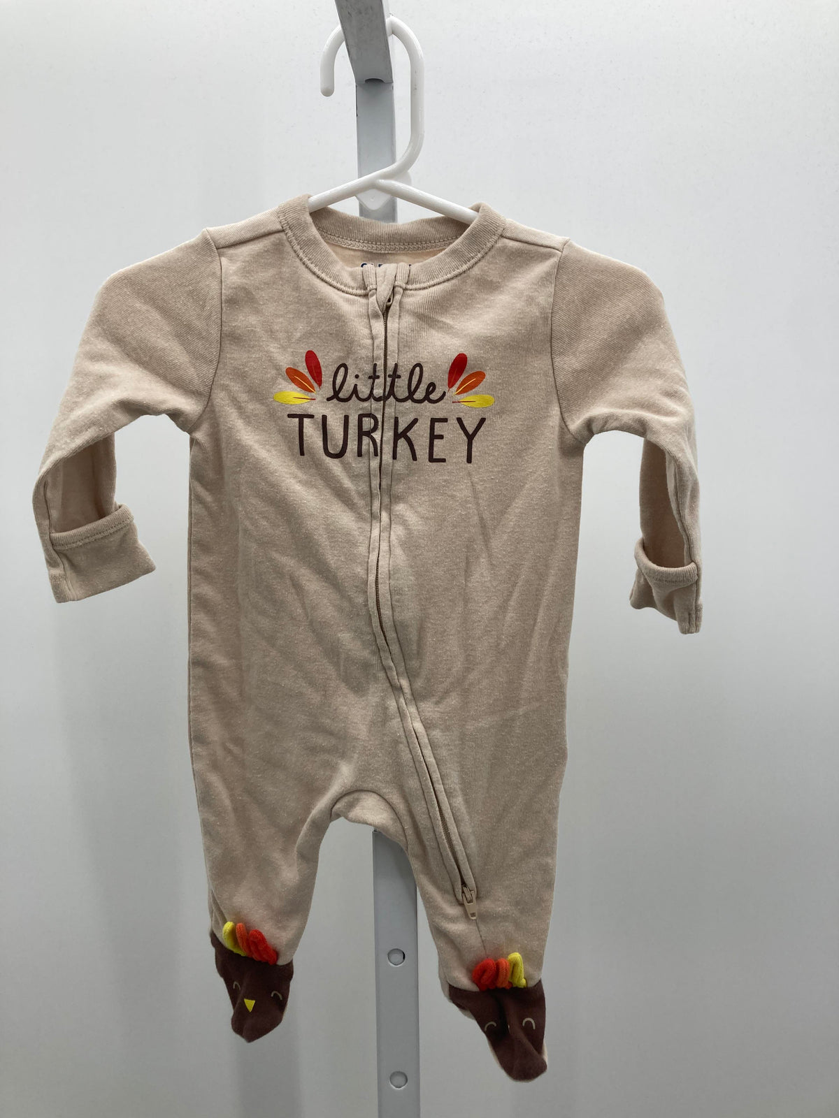 LONG SLV ROMPER LIL TURKEY