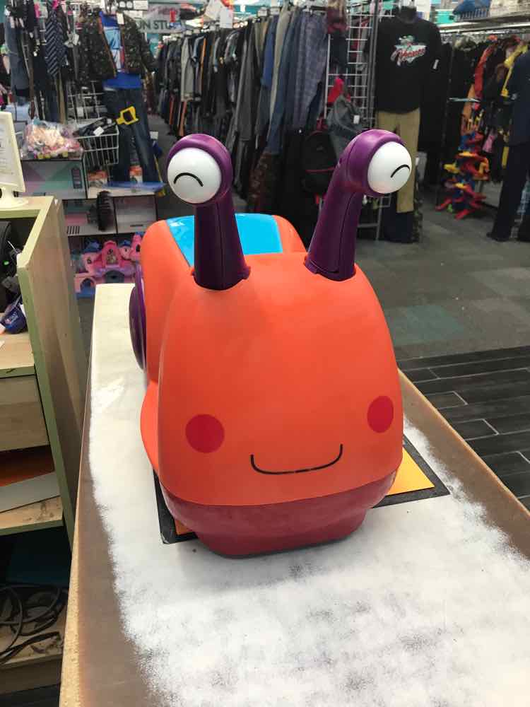 Buggly Wuggly snail ride-on