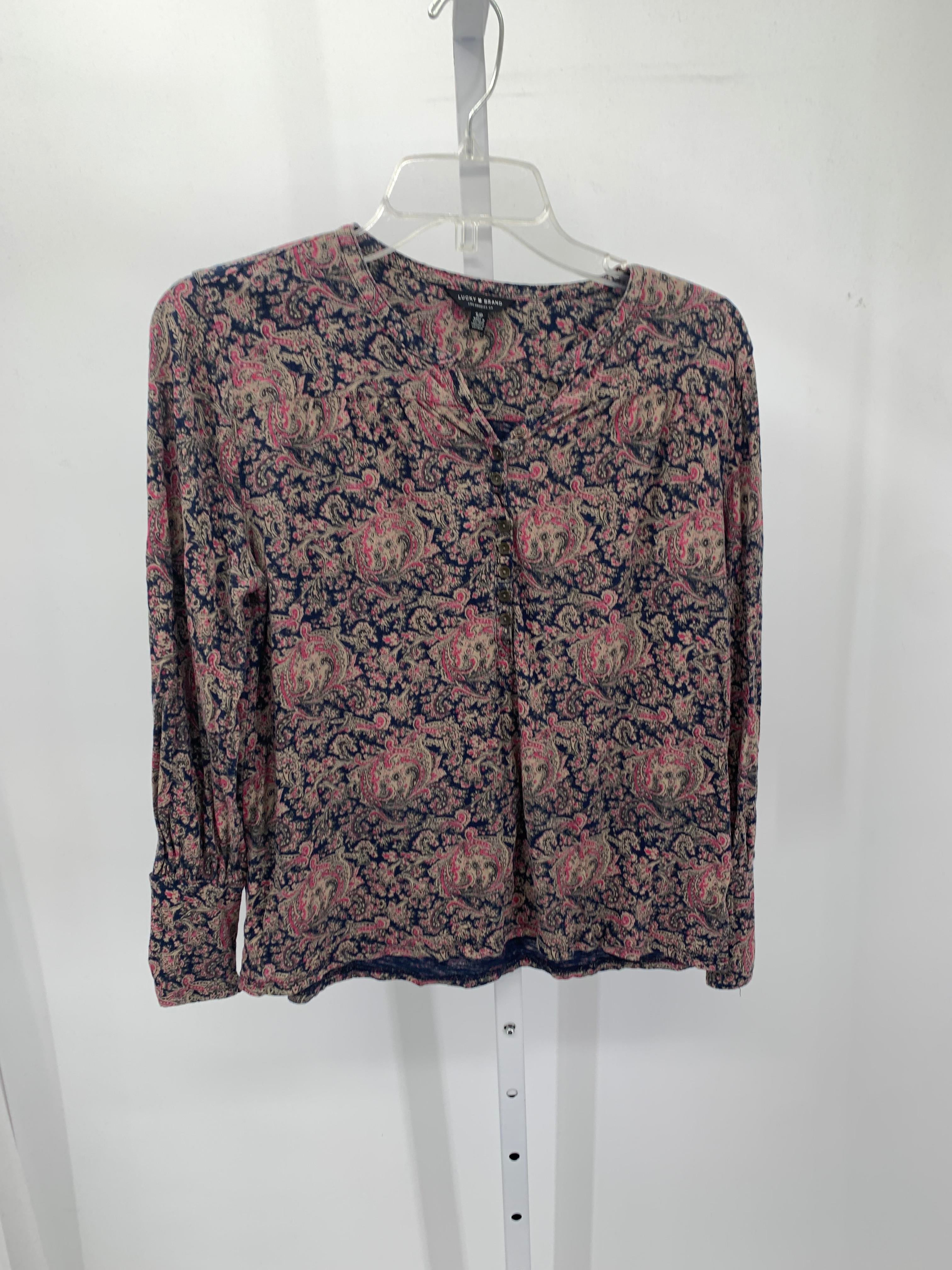 Lucky Brand Size Small Misses Long Sleeve Shirt