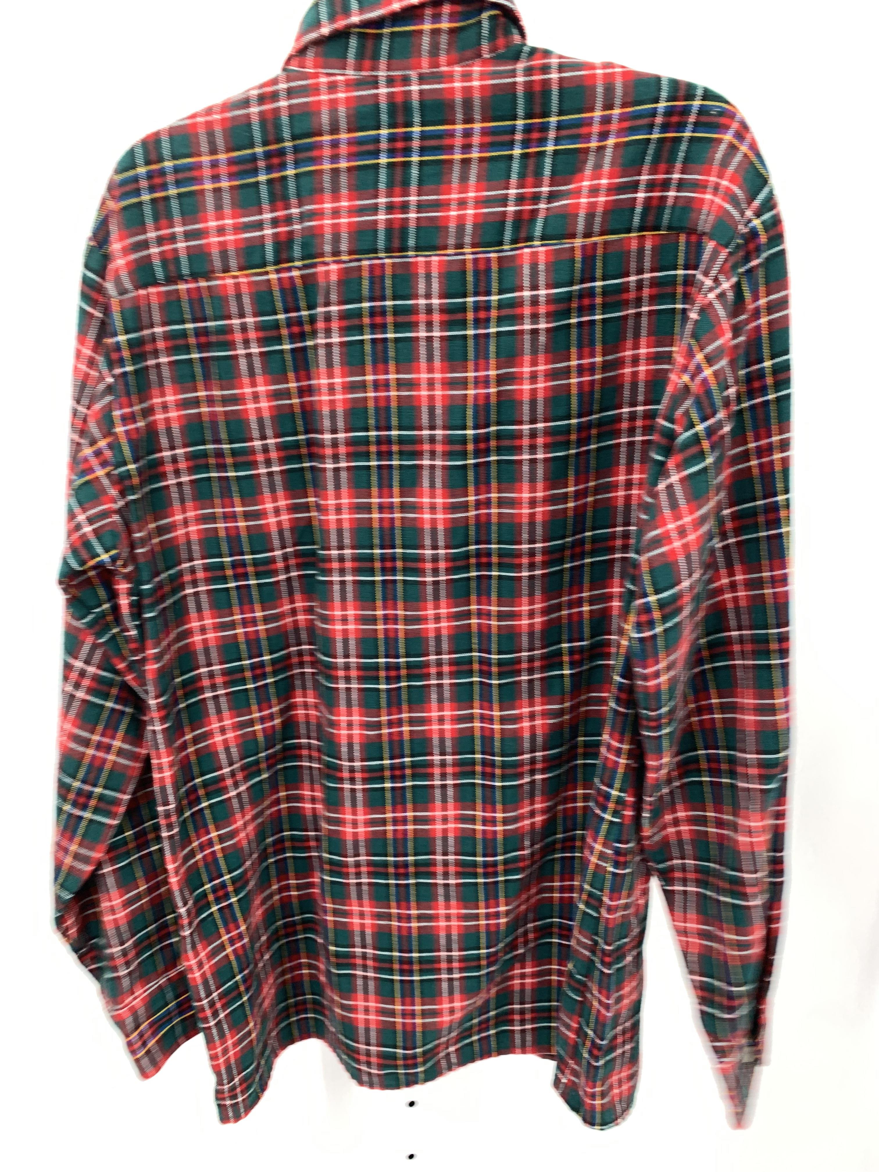 PLAID BTN DOWN SHIRT
