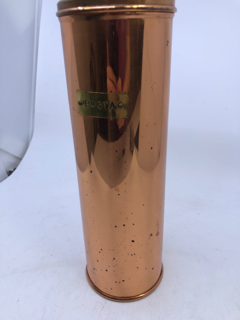 COPPER PASTA CONTAINER.