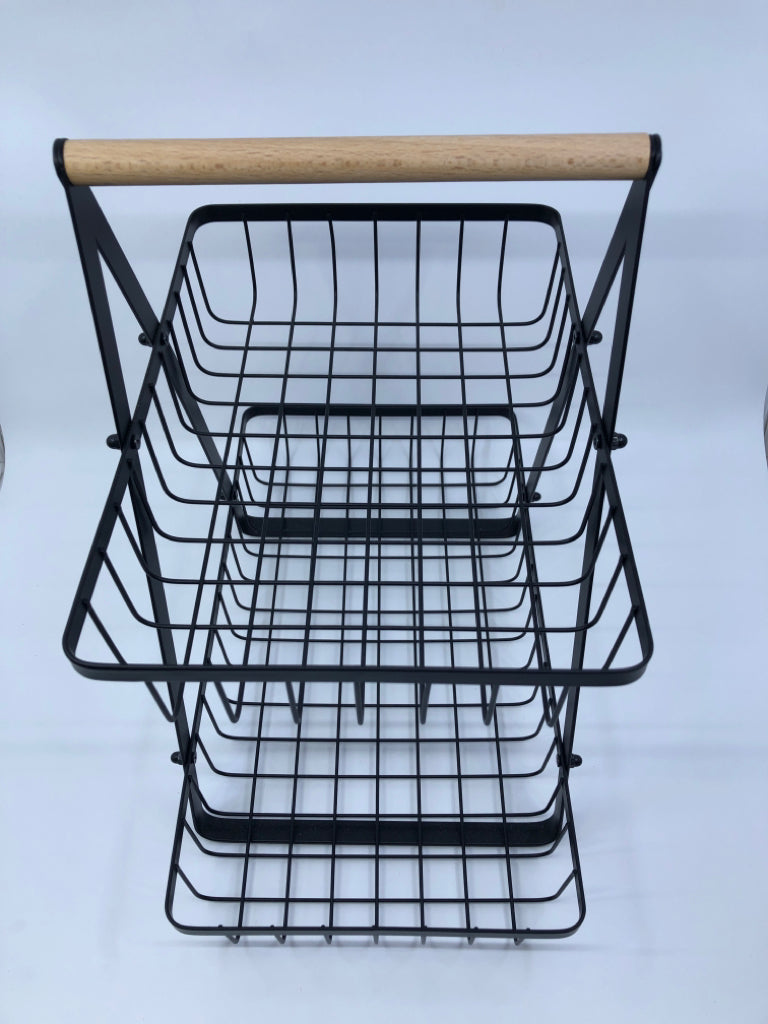 2 TIER WIRE BASKET.