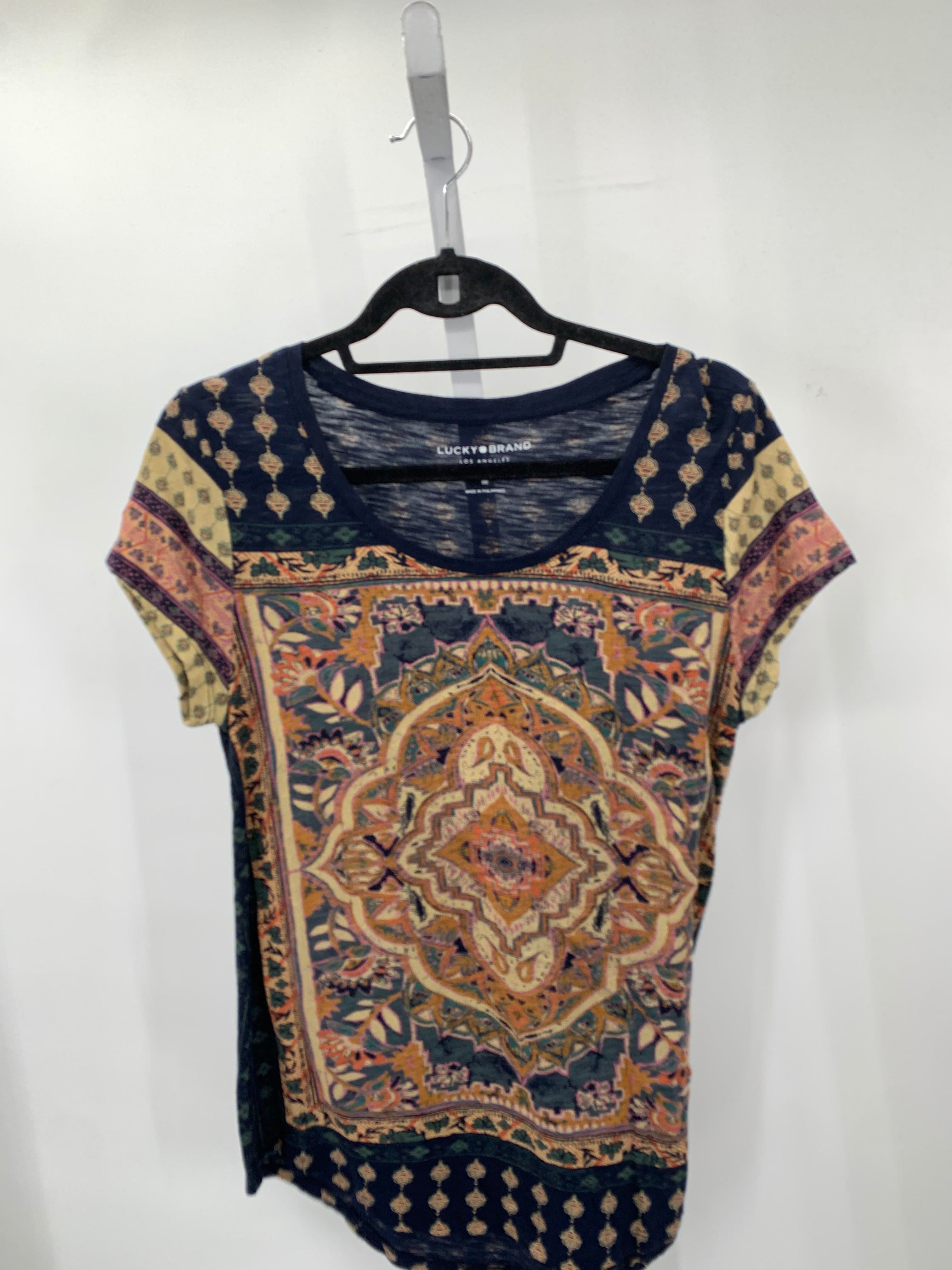 Lucky Brand Size Medium Misses Short Sleeve Shirt