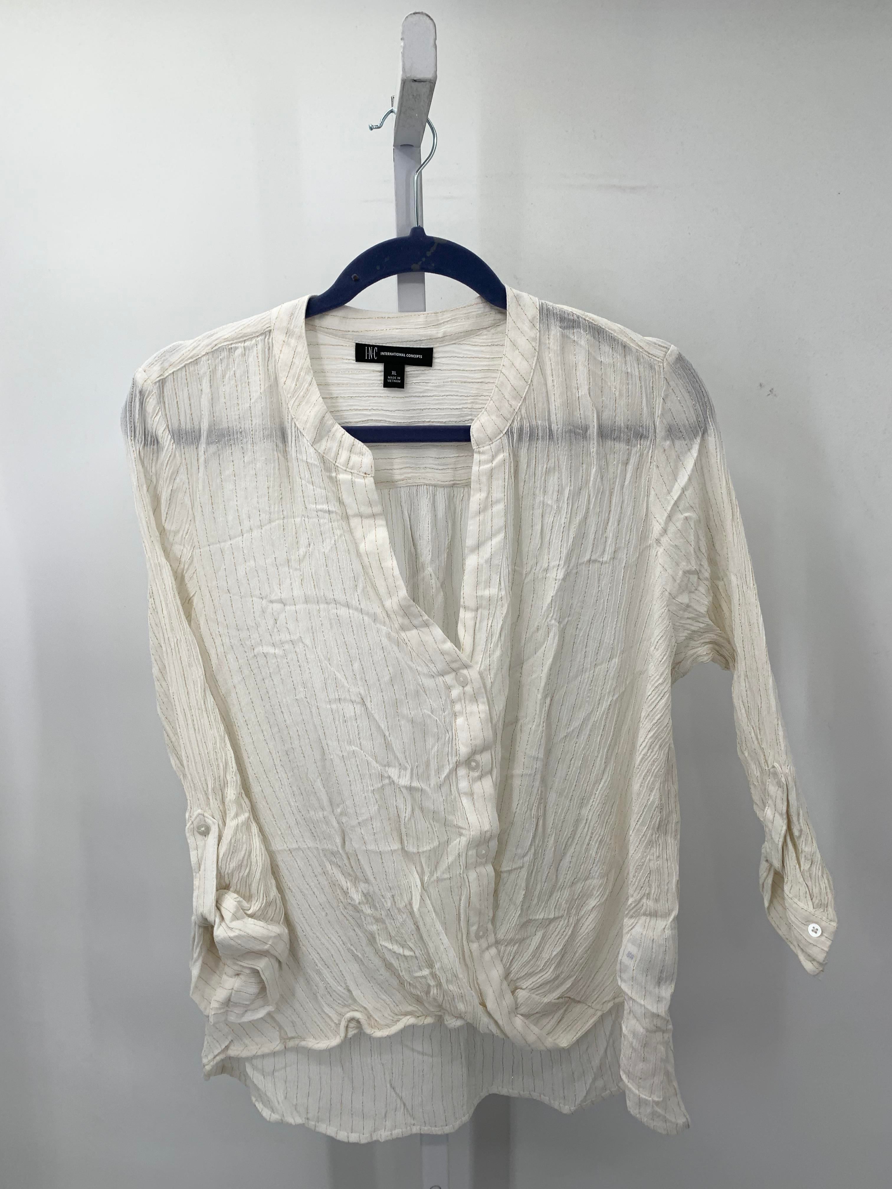 INC Size Extra Large Misses Long Sleeve Shirt