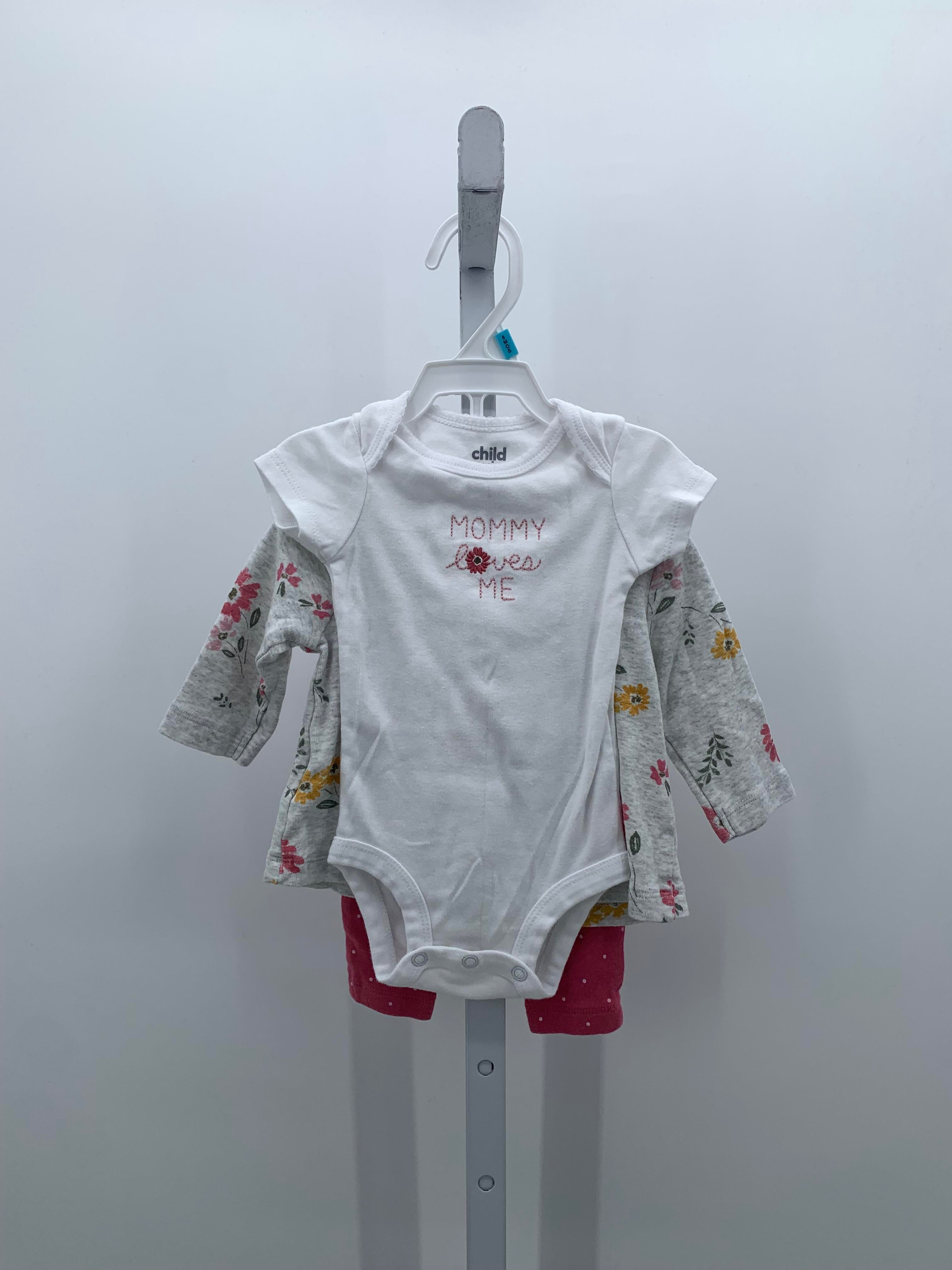 Child of Mine Size 0-3 months Girls 3 Pieces