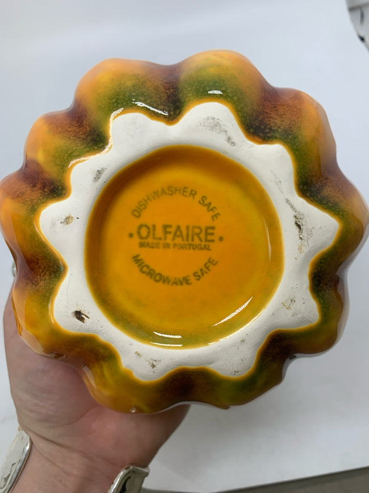 OLFAIRE SMALL PUMPKIN CANISTER MADE IN PORTUGAL.