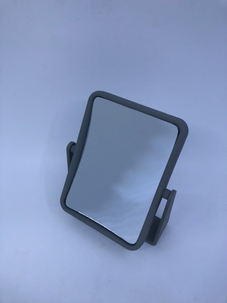 PLASTIC GREY FLIP MAGNIFY MIRROR.