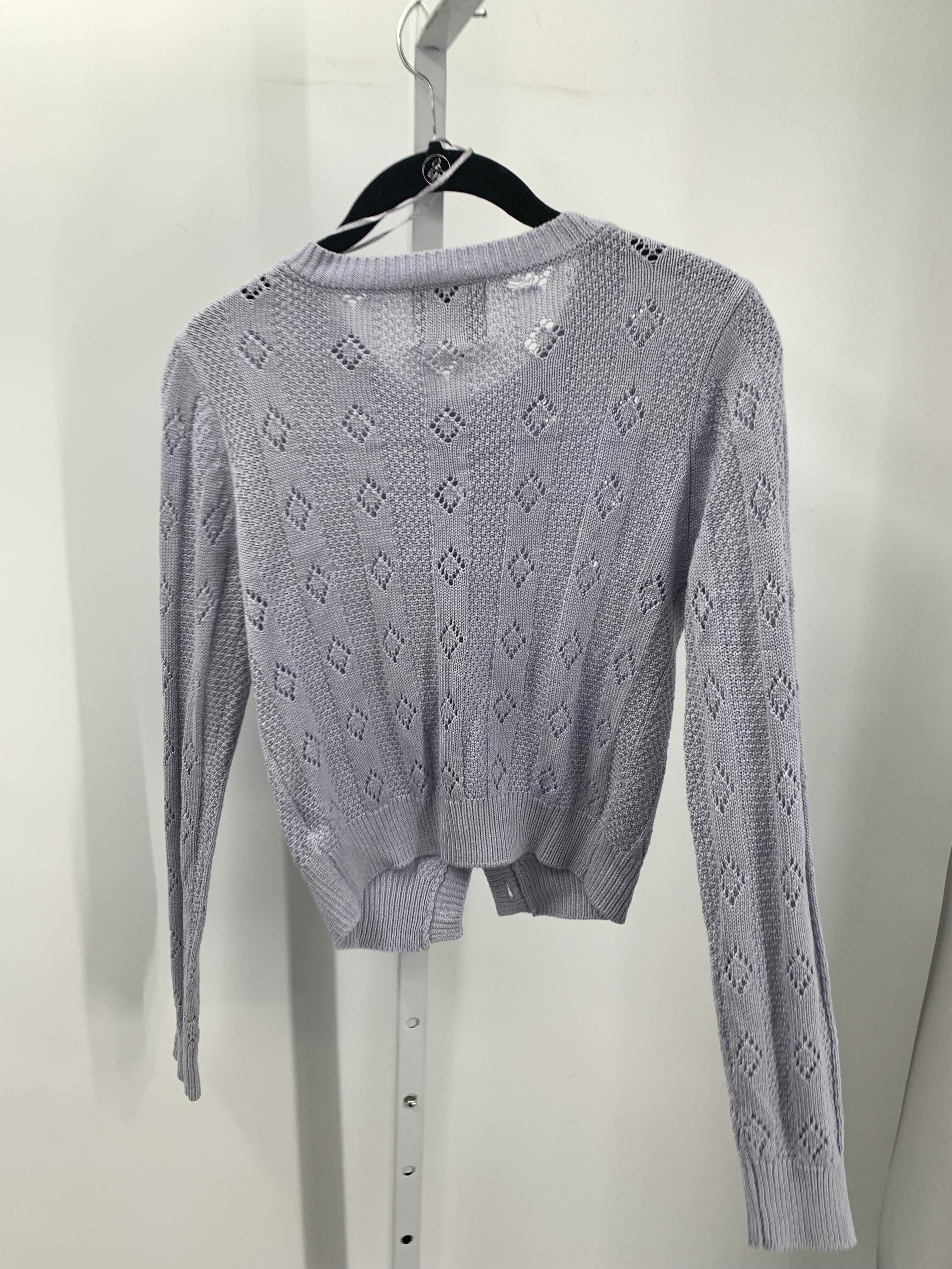 Pink Rose Size Small Juniors Long Sleeve Sweater