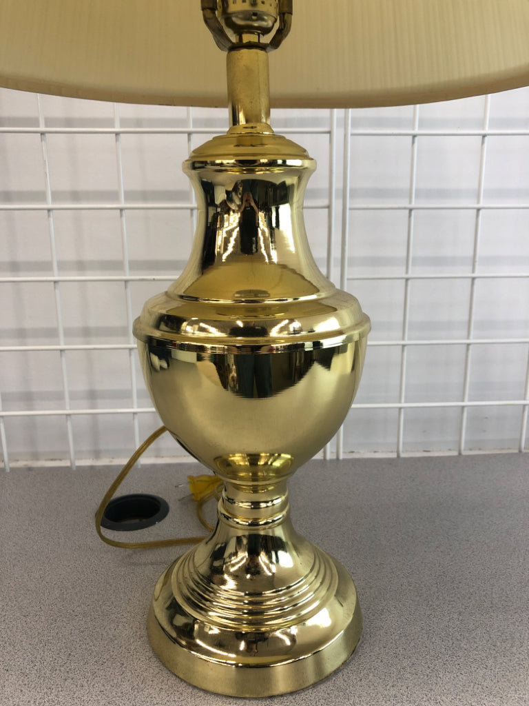 GOLD LAMP PLEATED SHADE.