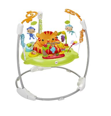 Fisher-Price Roarin' Rainforest Jumperoo - Infant Activity Center with Music, Li