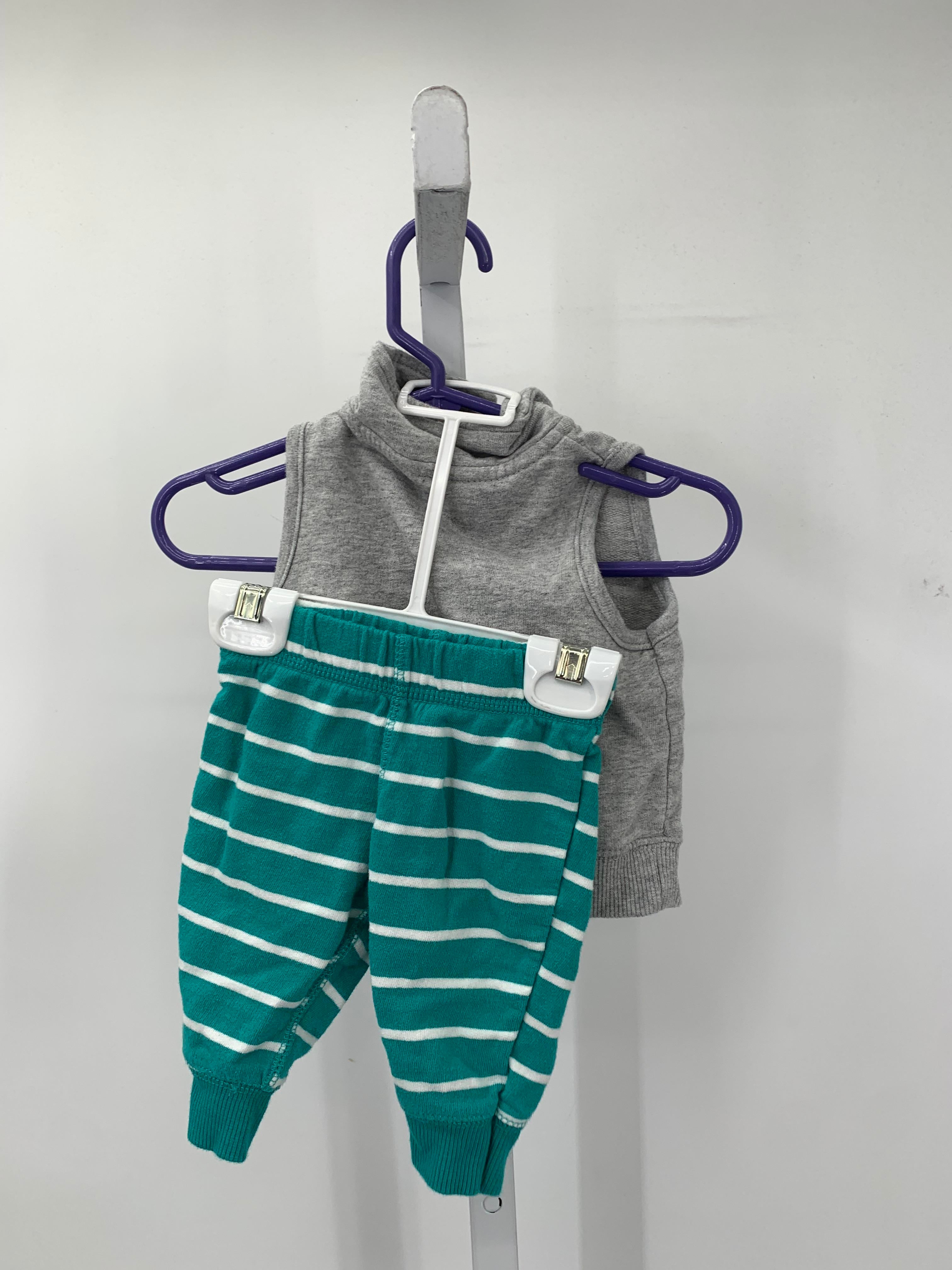 HIPPO ZIP VEST BLUE STRIPE PANTS