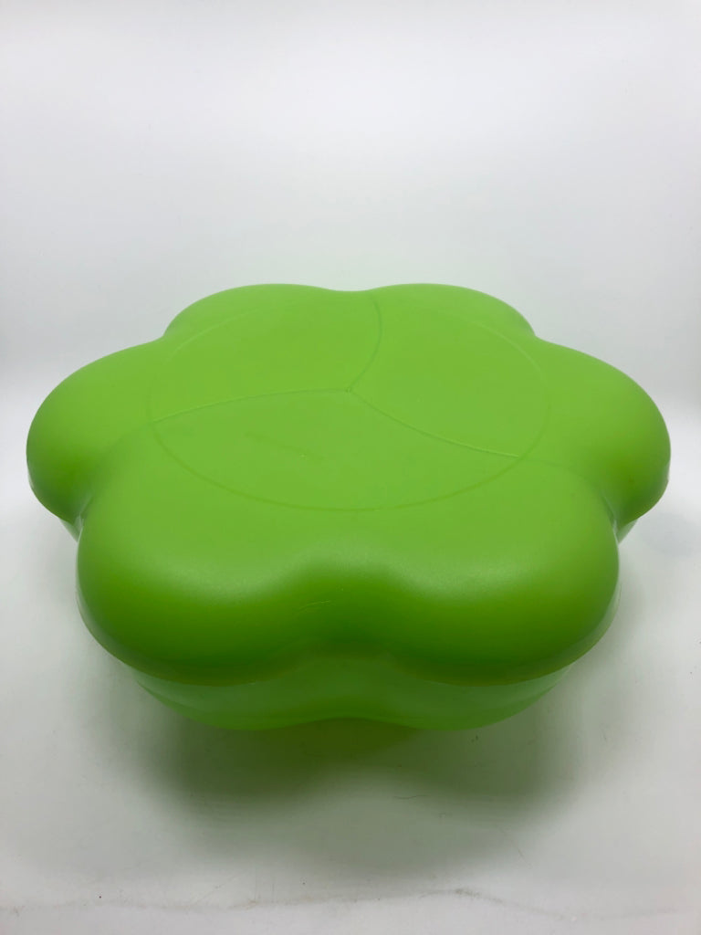 LIME GREEN COVERED SERVING BOWL.