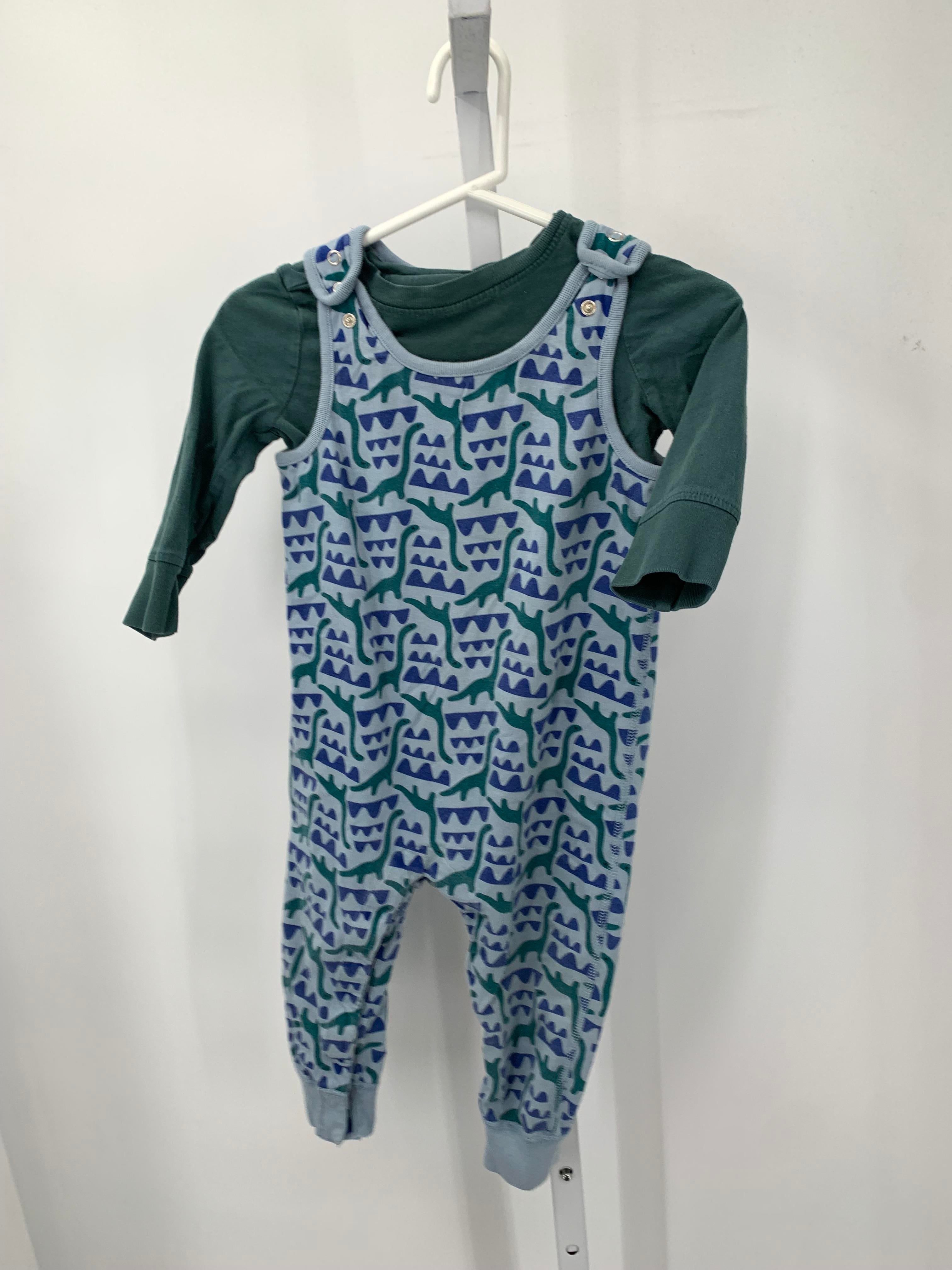LONG SLV SHIRT DINO OVERALLS.