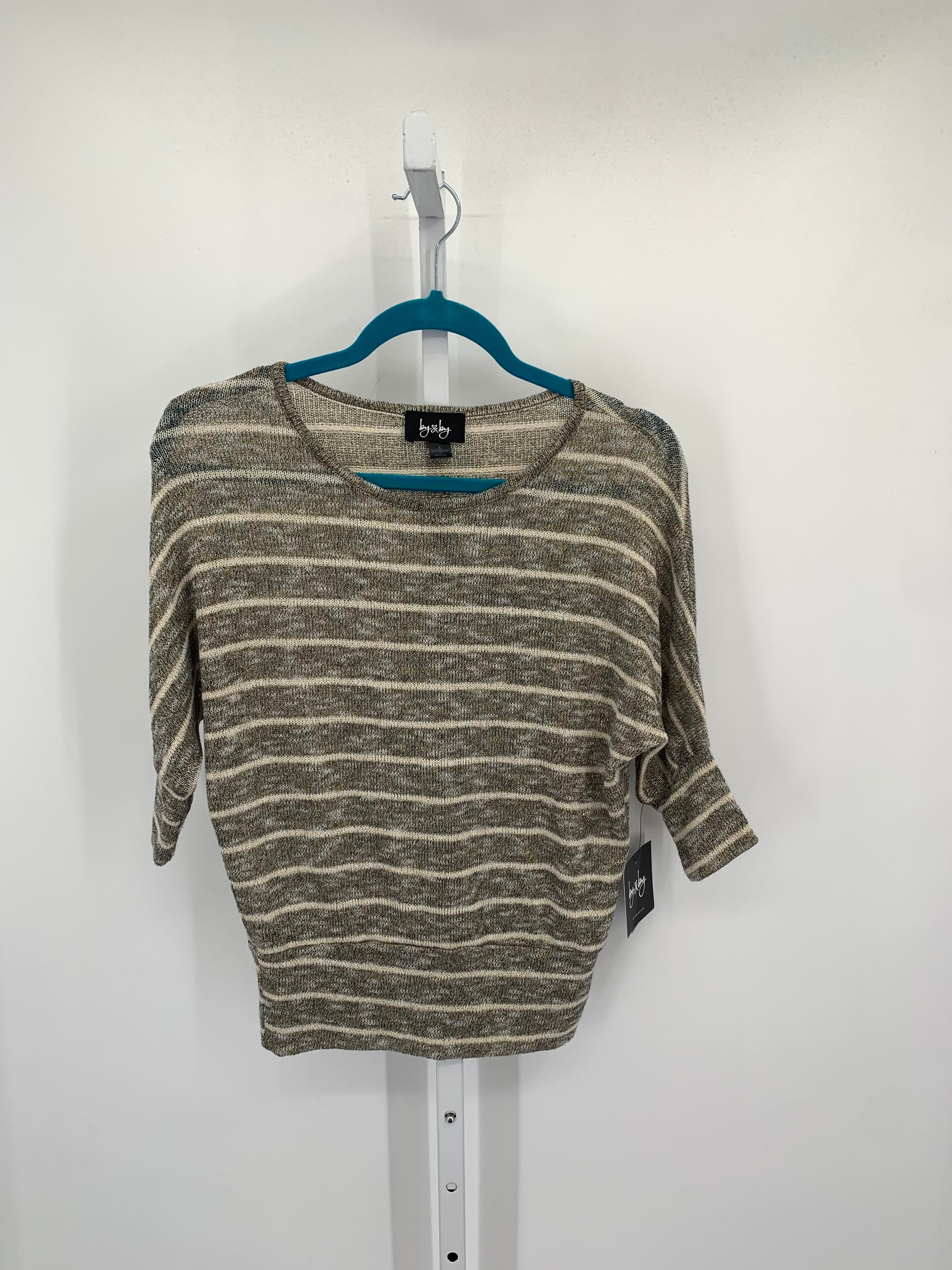 By & By Size Small Juniors Short Sleeve Sweater