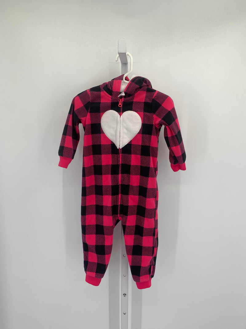 Carters Size 18 Months Girls Long Slv. Romper