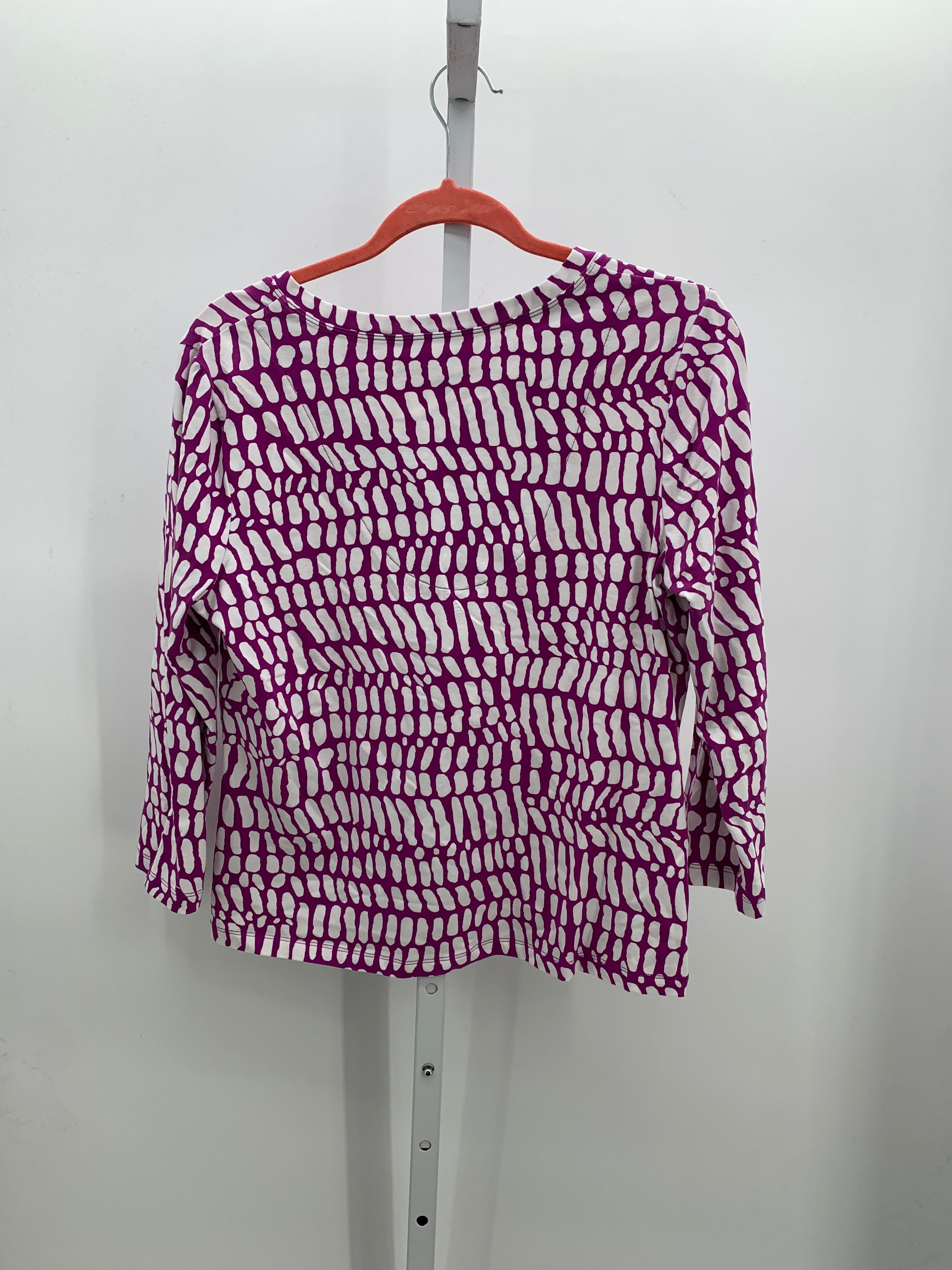 Chico's Size Medium Misses 3/4 Sleeve Shirt
