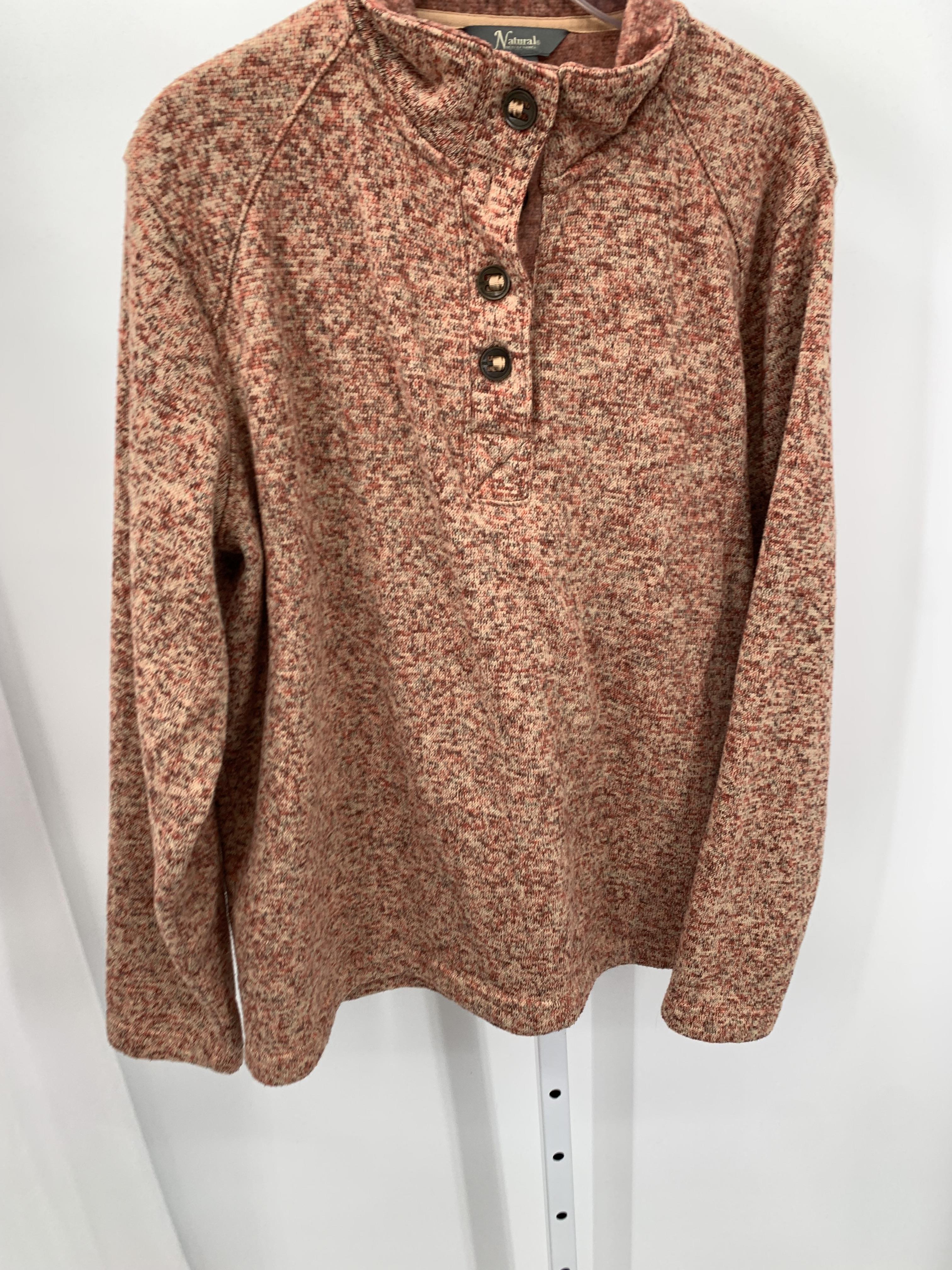 Natural Reflections Size Large Misses Long Slv Sweater