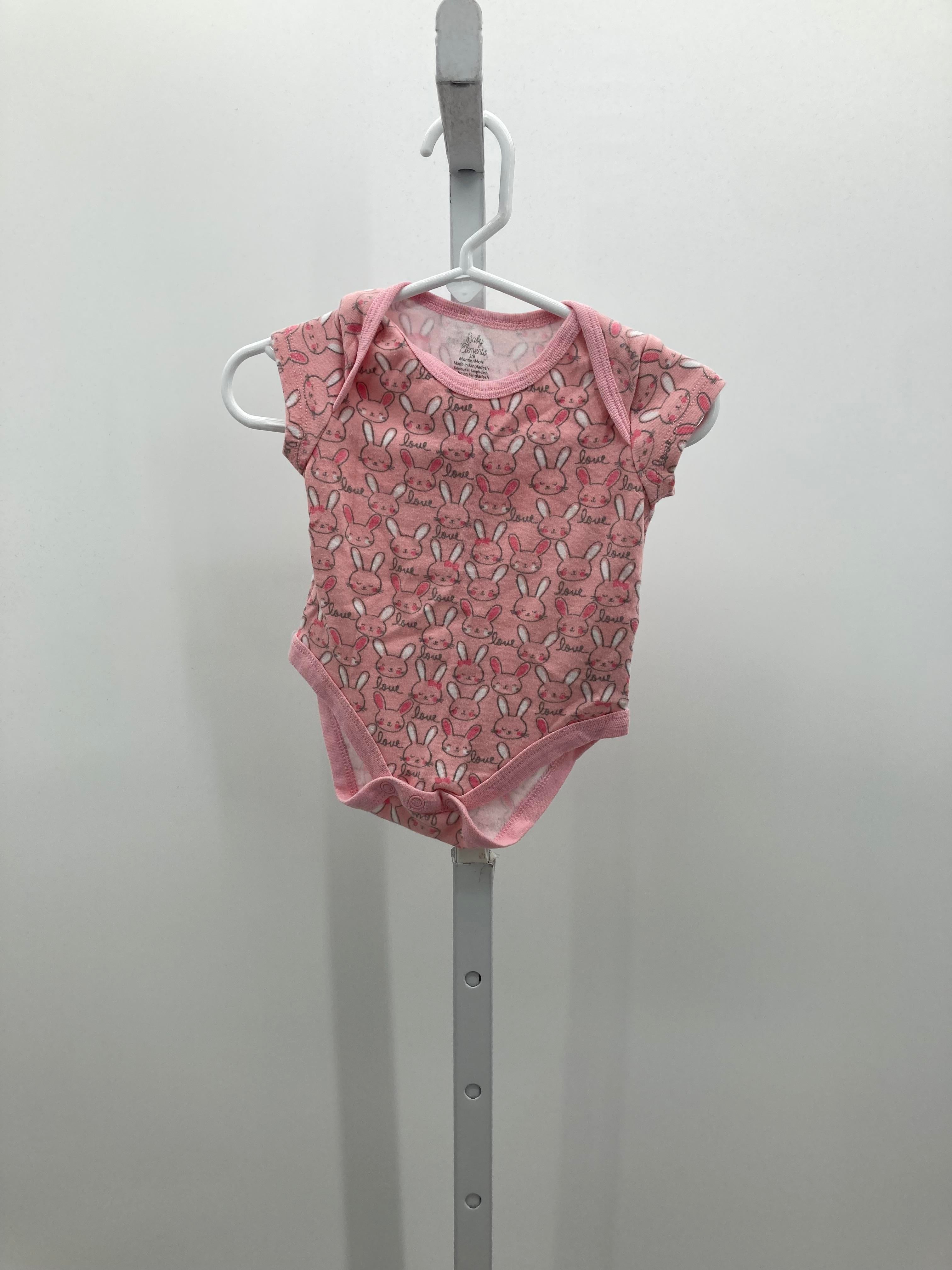 Baby Essentials Size 3-6 Months Girls Short Sleeve Shirt