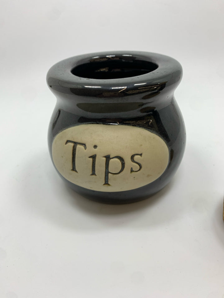 TIPS JAR W/OLD MAN WAITER CORK.