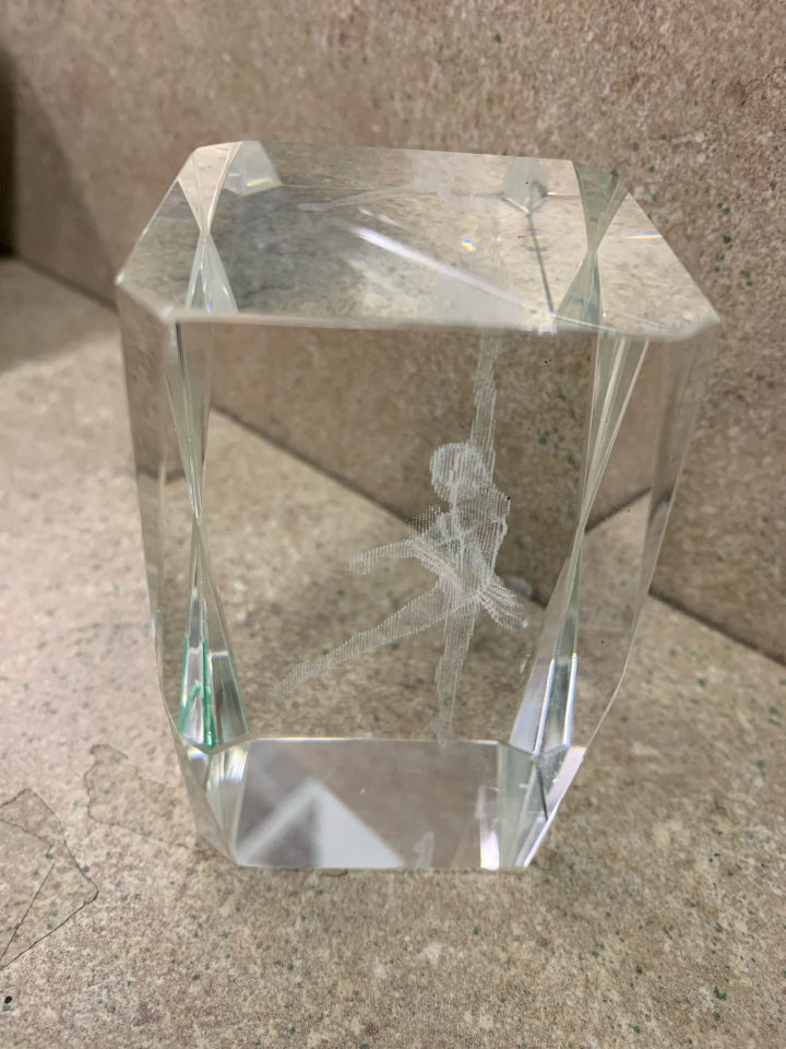 SQUARE BALLERINA PAPERWEIGHT.
