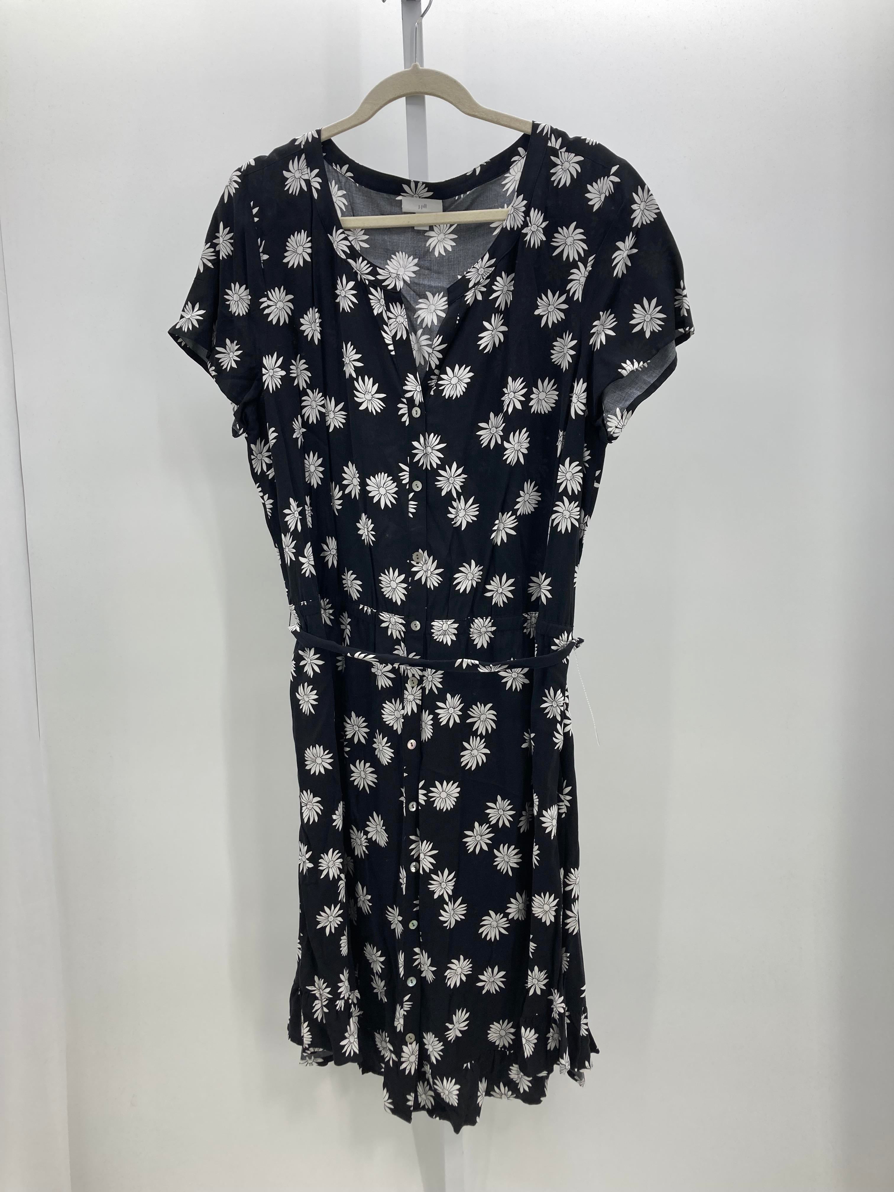 J-Jill Size Extra Large Misses Short Sleeve Dress