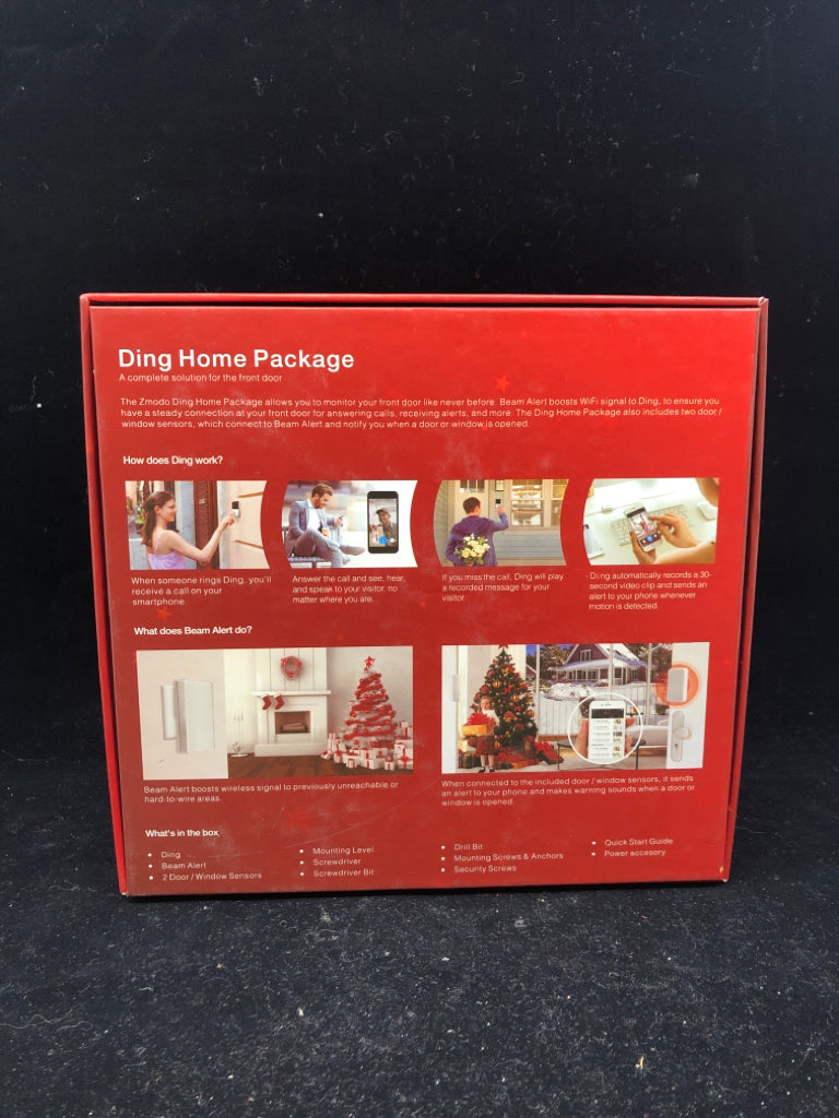 NIB ZMODO DING HOME FRONT DOOR PACKAGE.