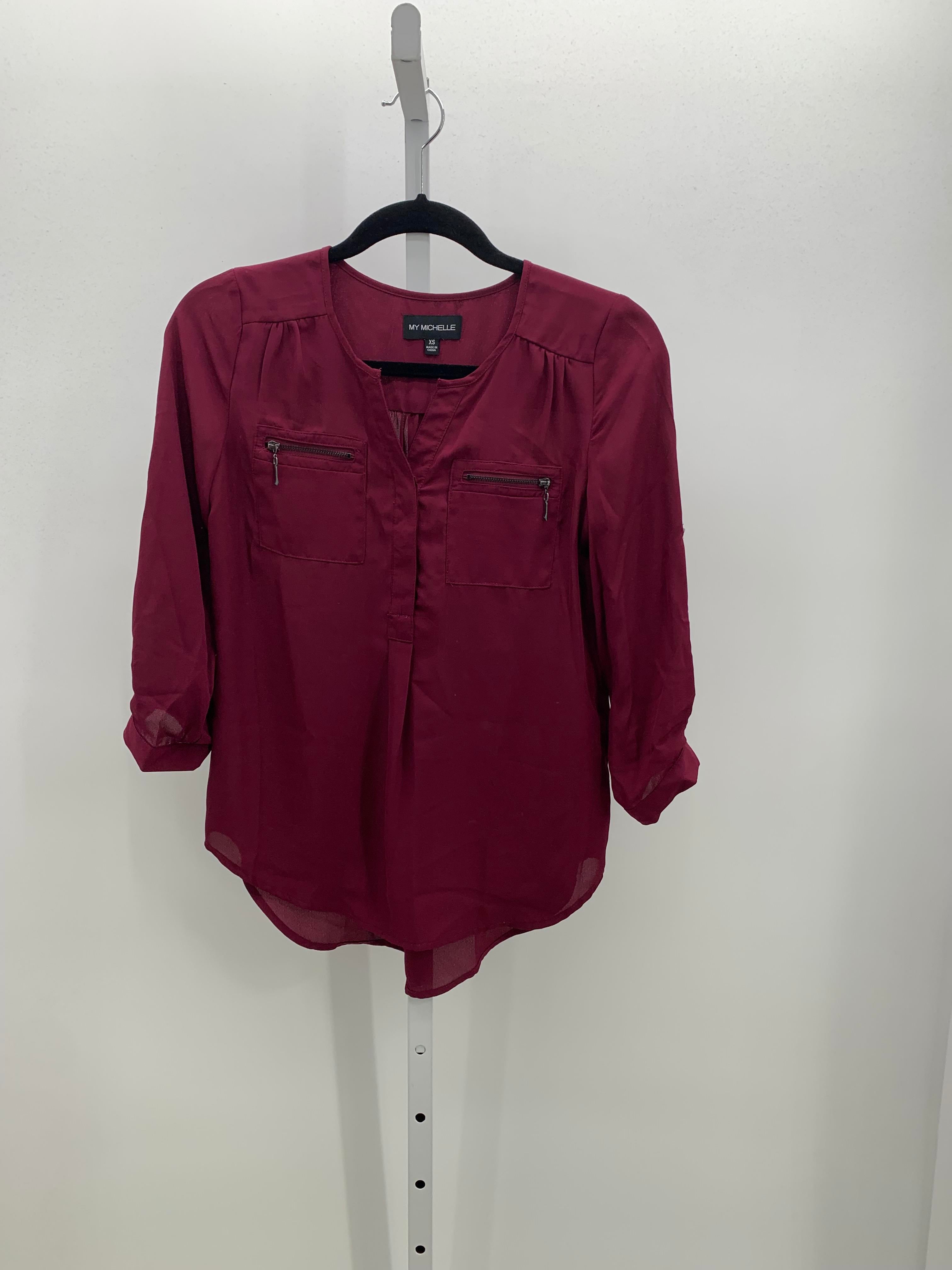 My Michelle Size X Small Misses 3/4 Sleeve Shirt