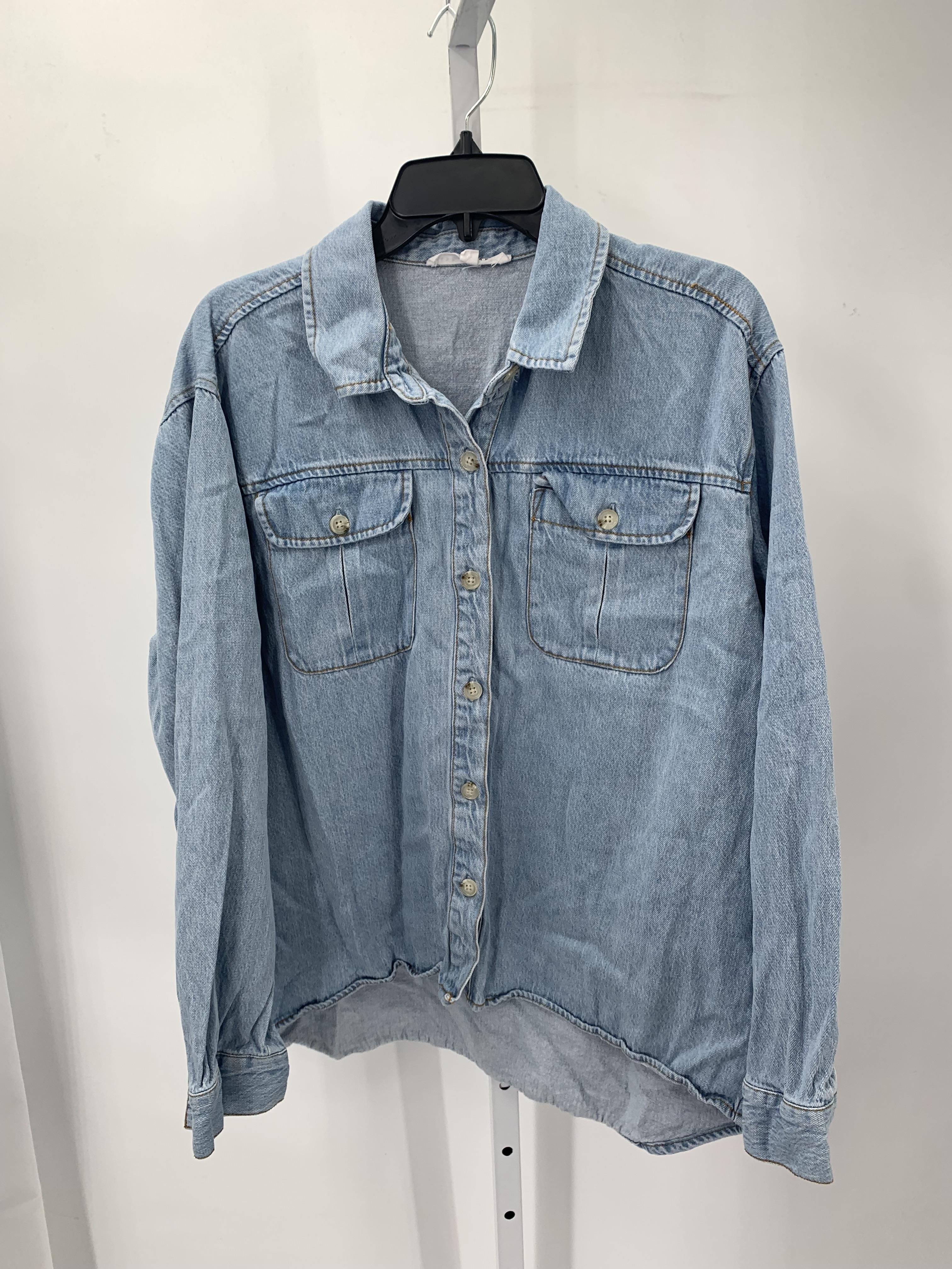 Jane + Delancey Size Large Misses Long Sleeve Shirt