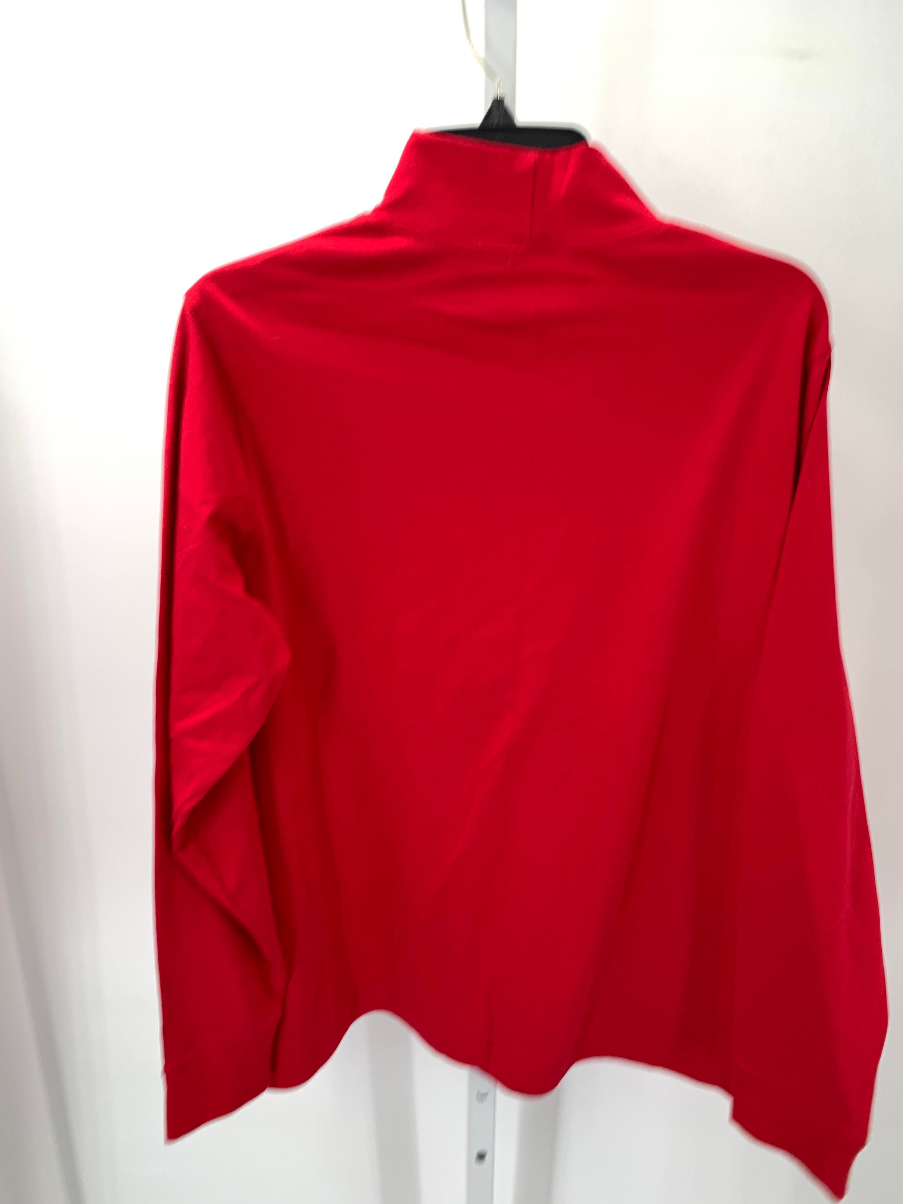 Lands End Size 1X Womens Long Sleeve Shirt