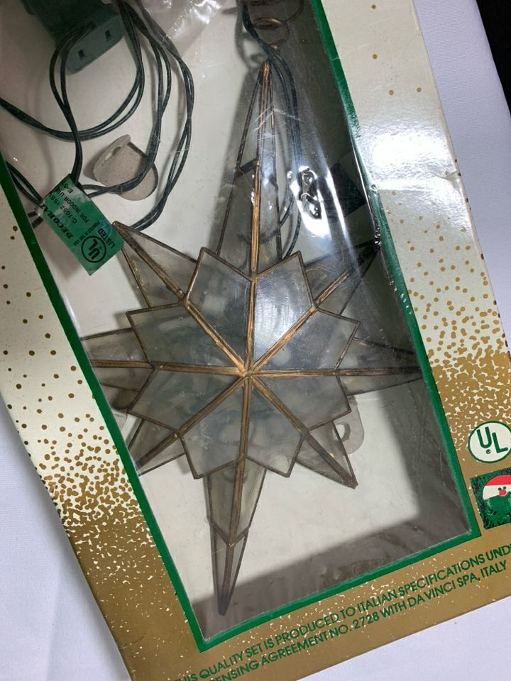 LIGHT UP STAR TREE TOPPER- KURT ADLER.