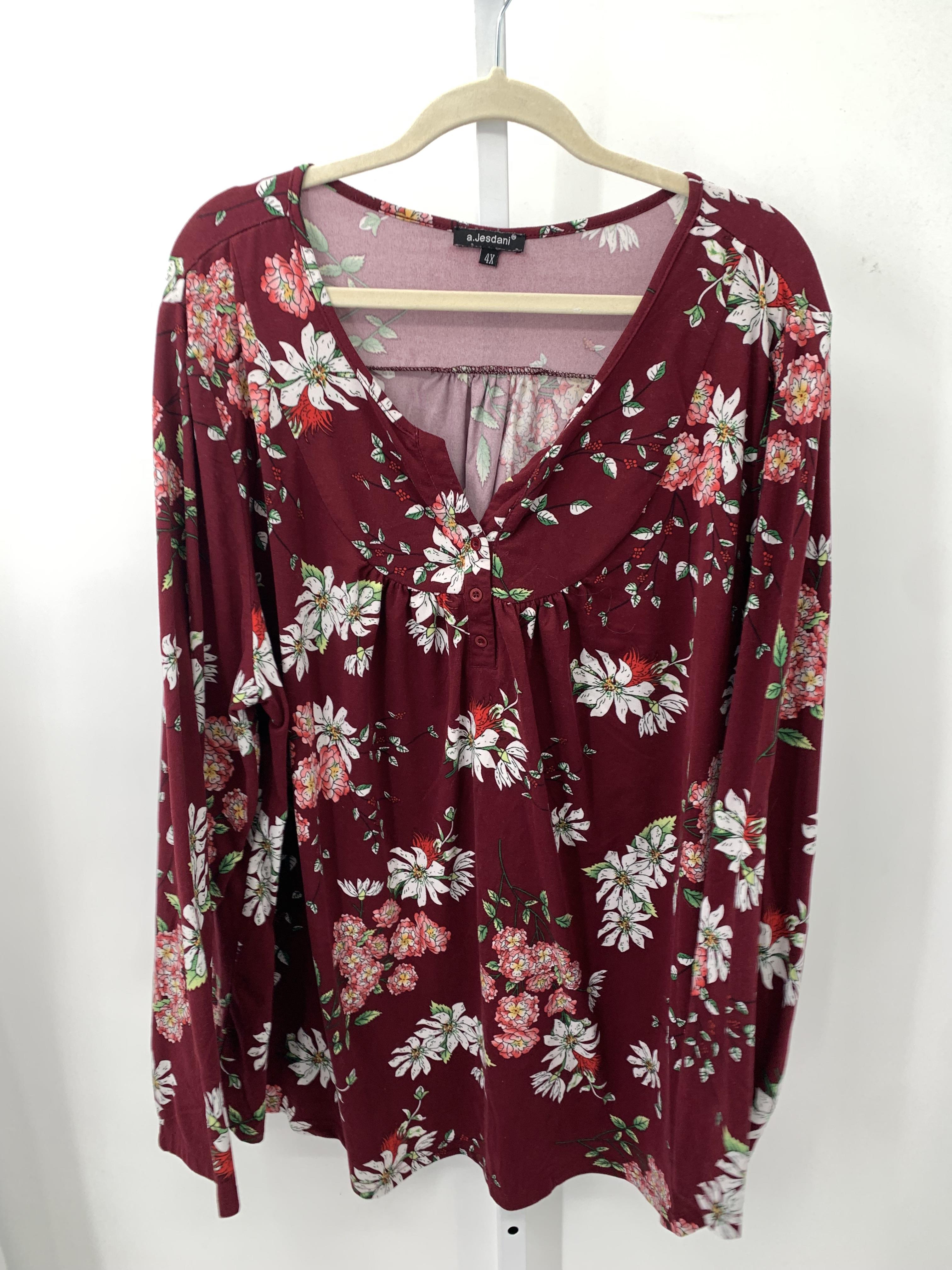 Size 4X Womens Long Sleeve Shirt