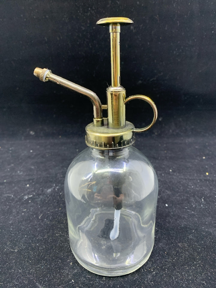 RAE DUNN "THRIVE" GLASS WATERING/ MISTING BOTTLE.