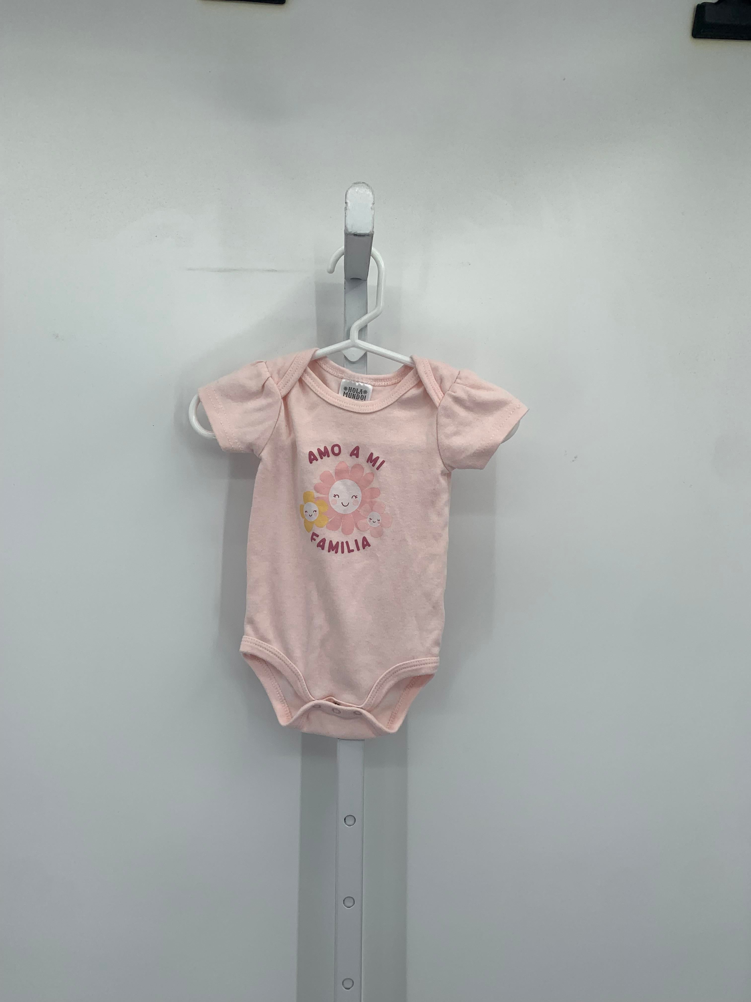 Size 0-3 months Girls Short Sleeve Shirt