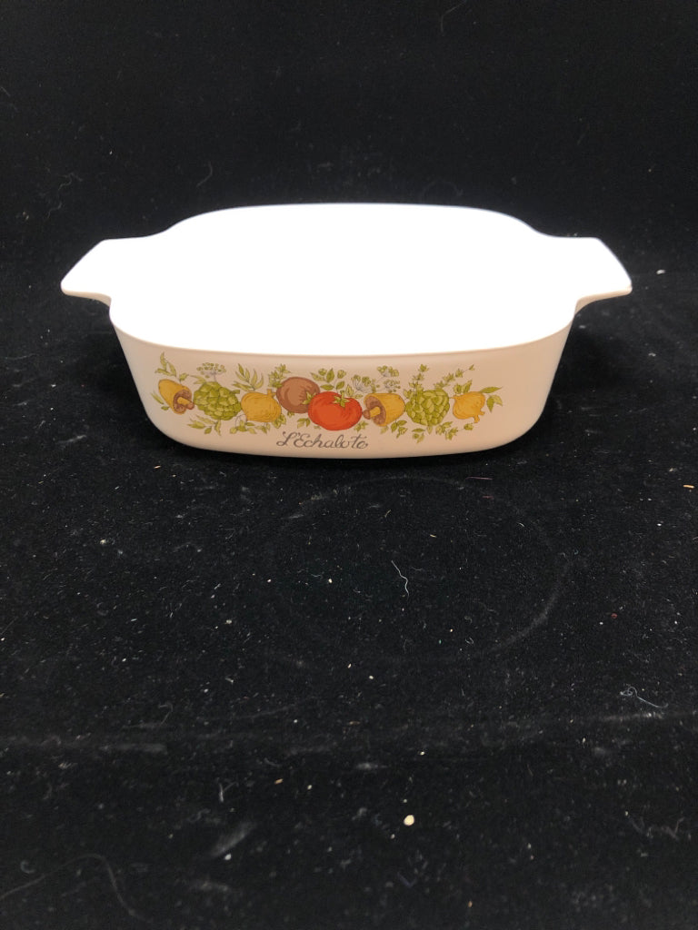 SPICE OF LIFE CASSEROLE DISH - CORNING WARE.