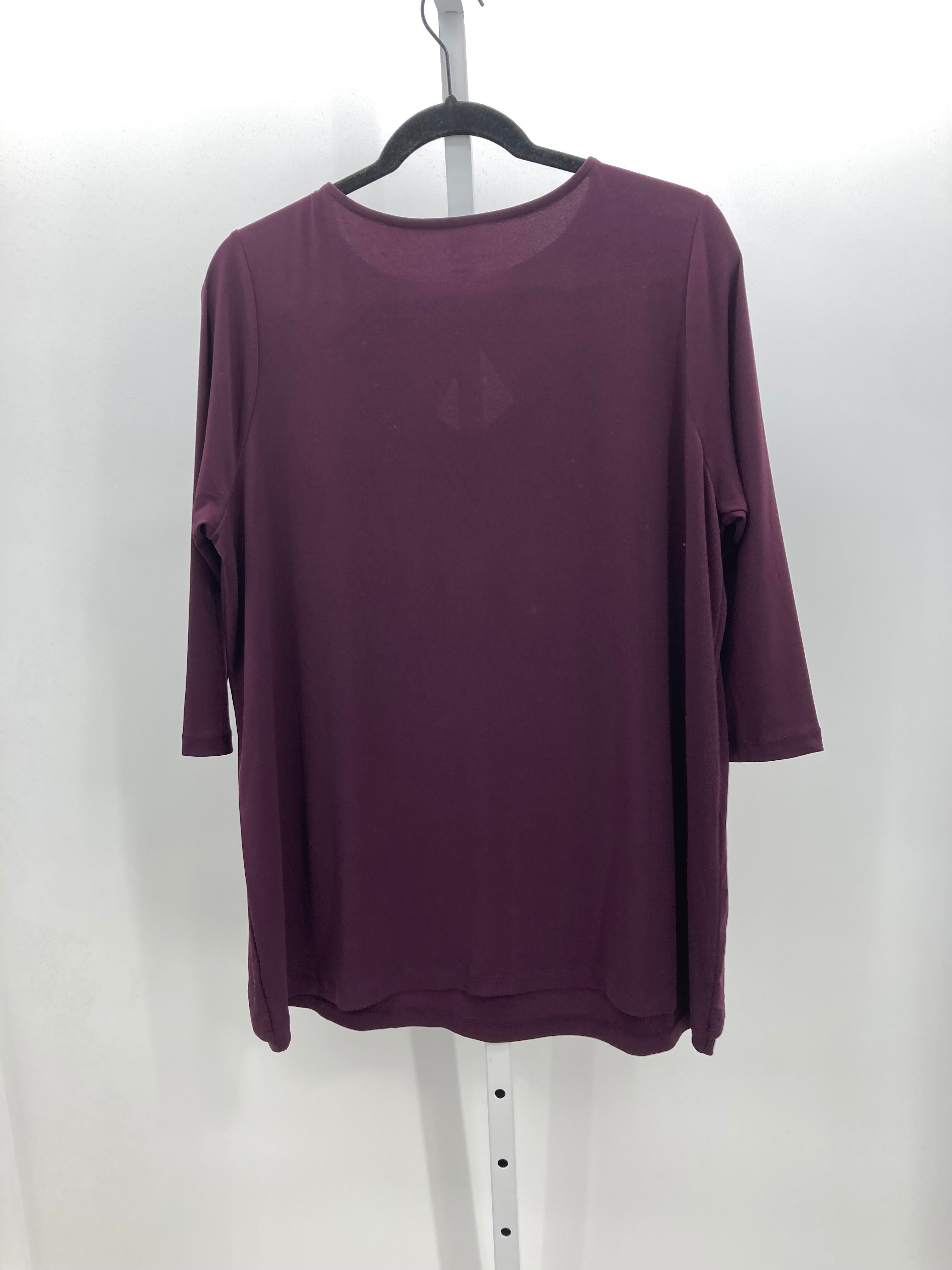 Roaman's Size Medium Misses 3/4 Sleeve Shirt