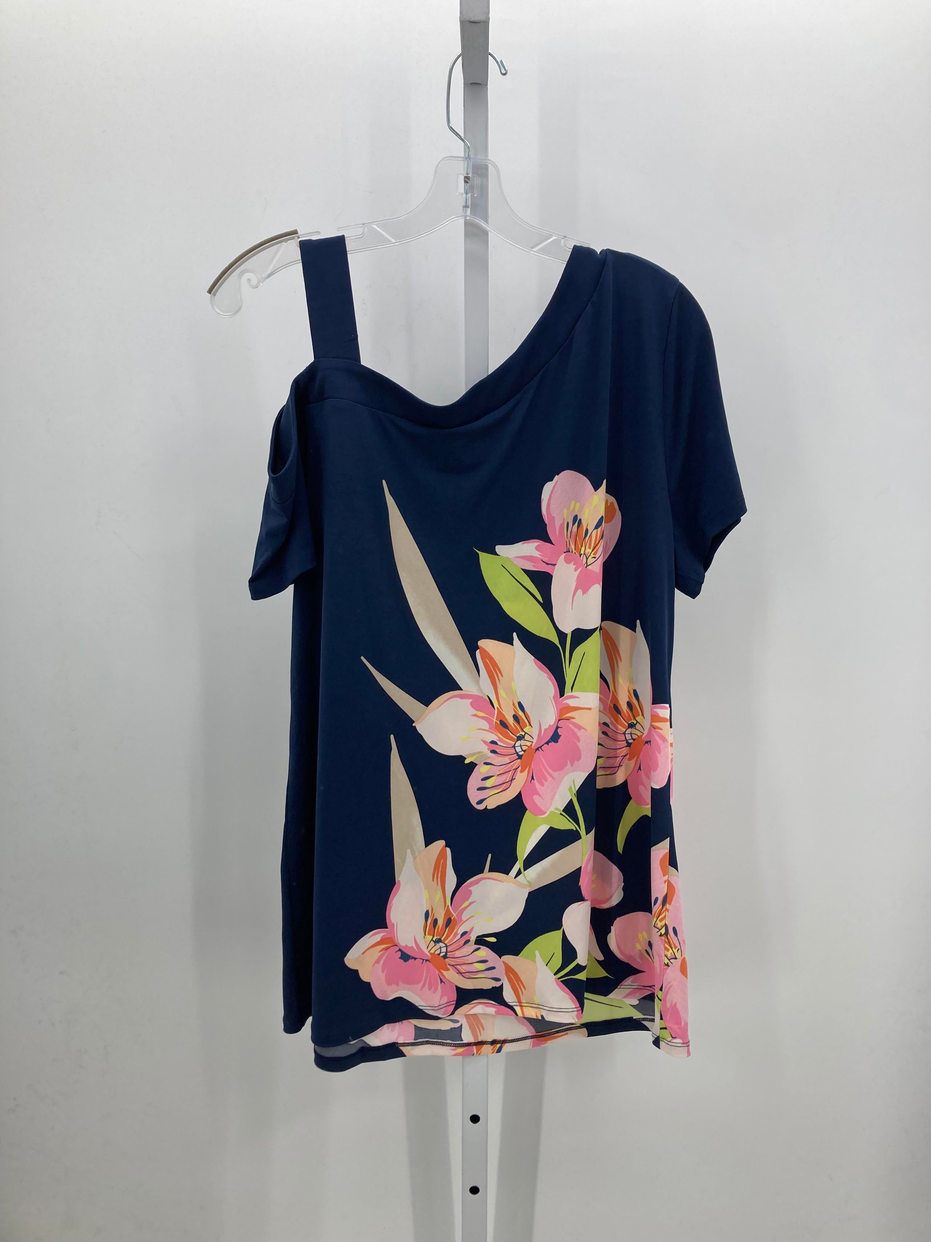 JM Collection Size Large Misses Short Sleeve Shirt