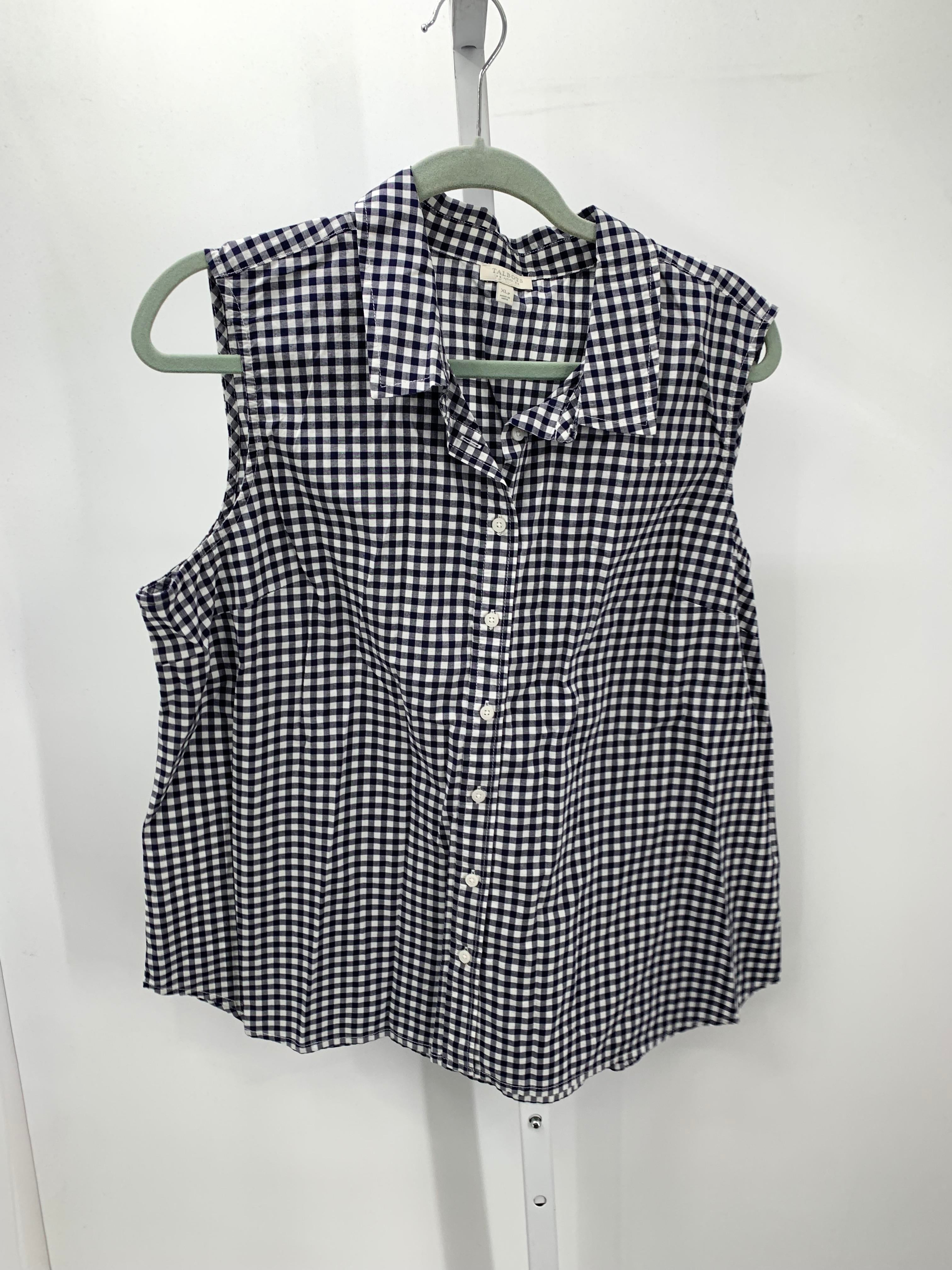 Talbots Size X Large Petite Petite Sleeveless Shirt