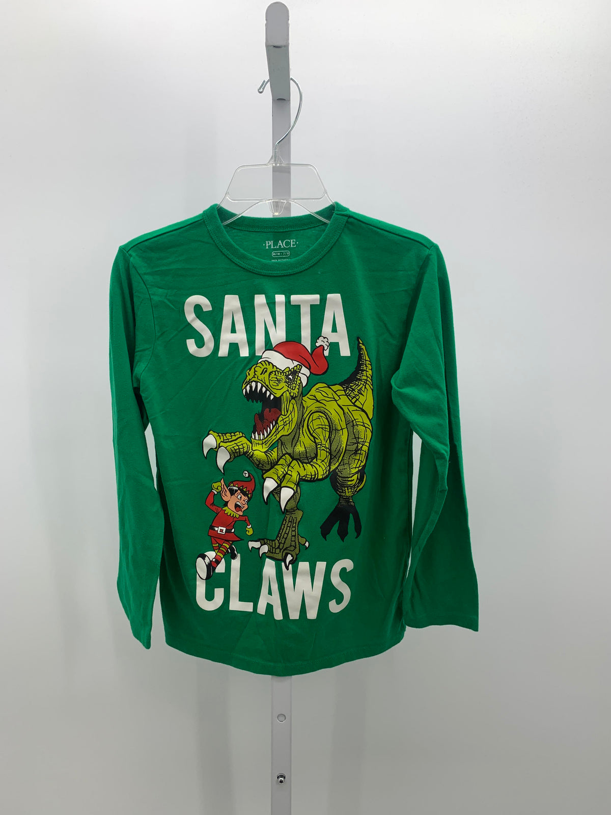 LONG SLV SHIRT SANTA CLAWS