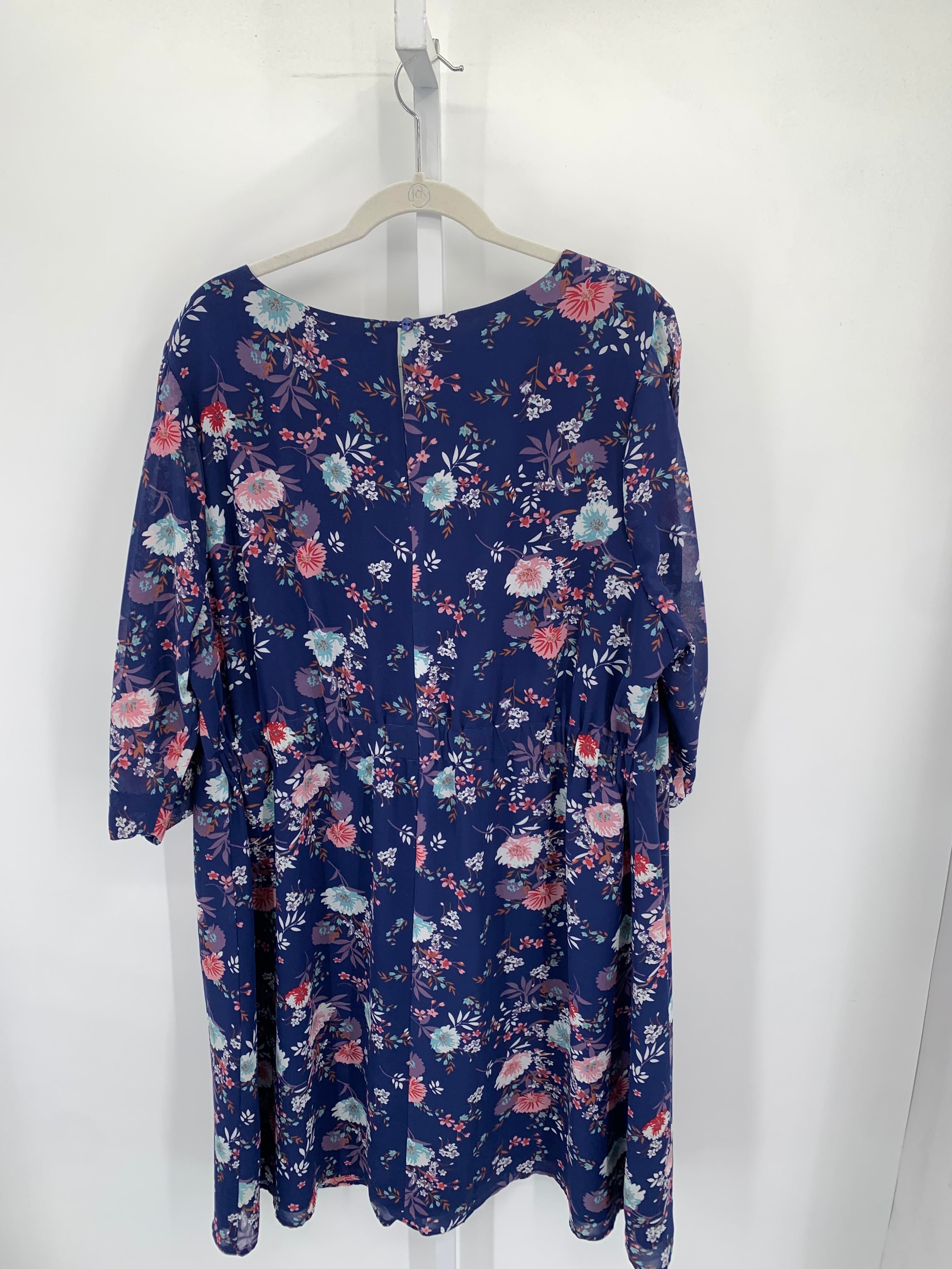 Size 3X Womens Short Sleeve Dress